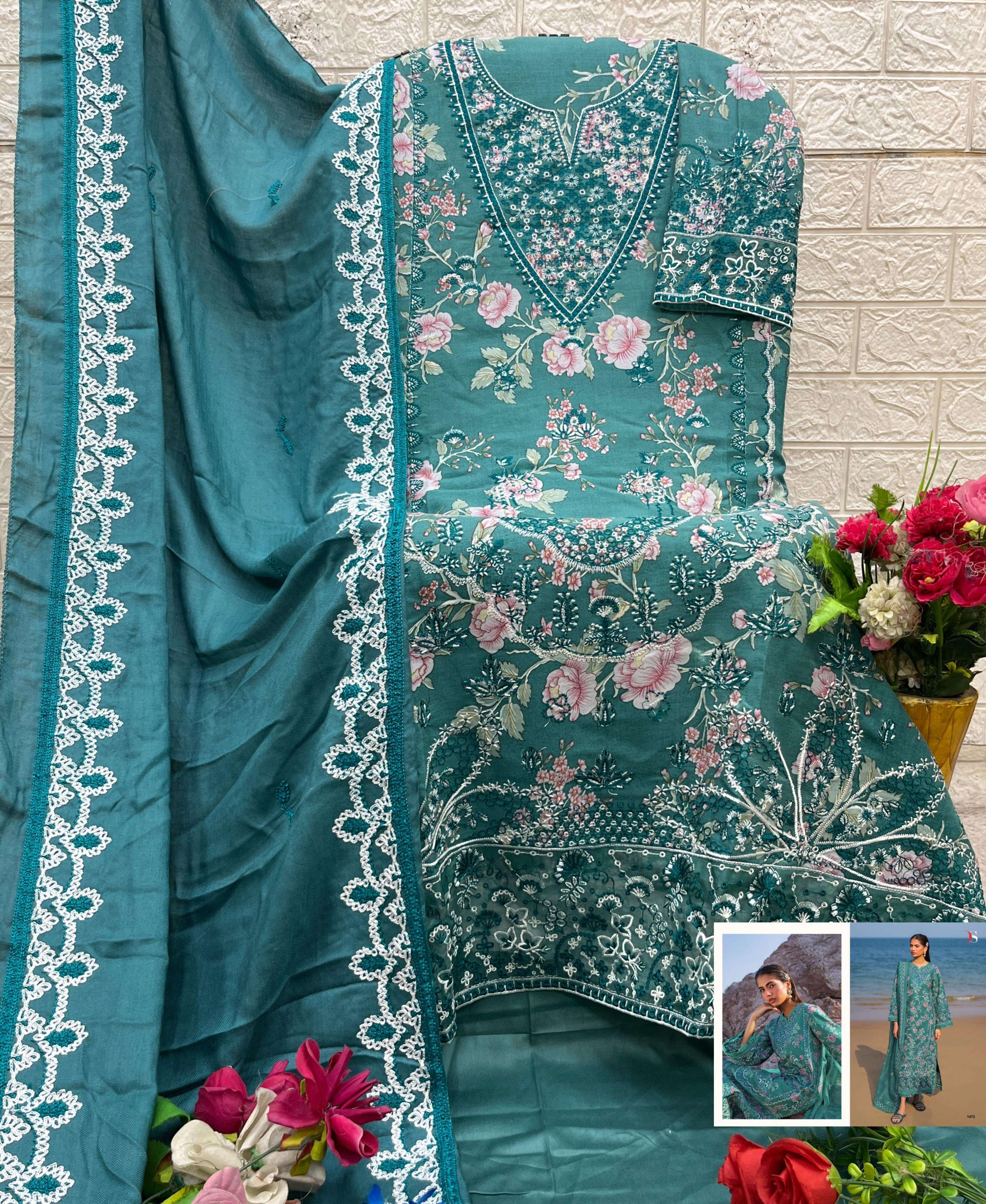 DEEPSY SUITS AFROZEH VISCOSE PASHMINA COLLECTION