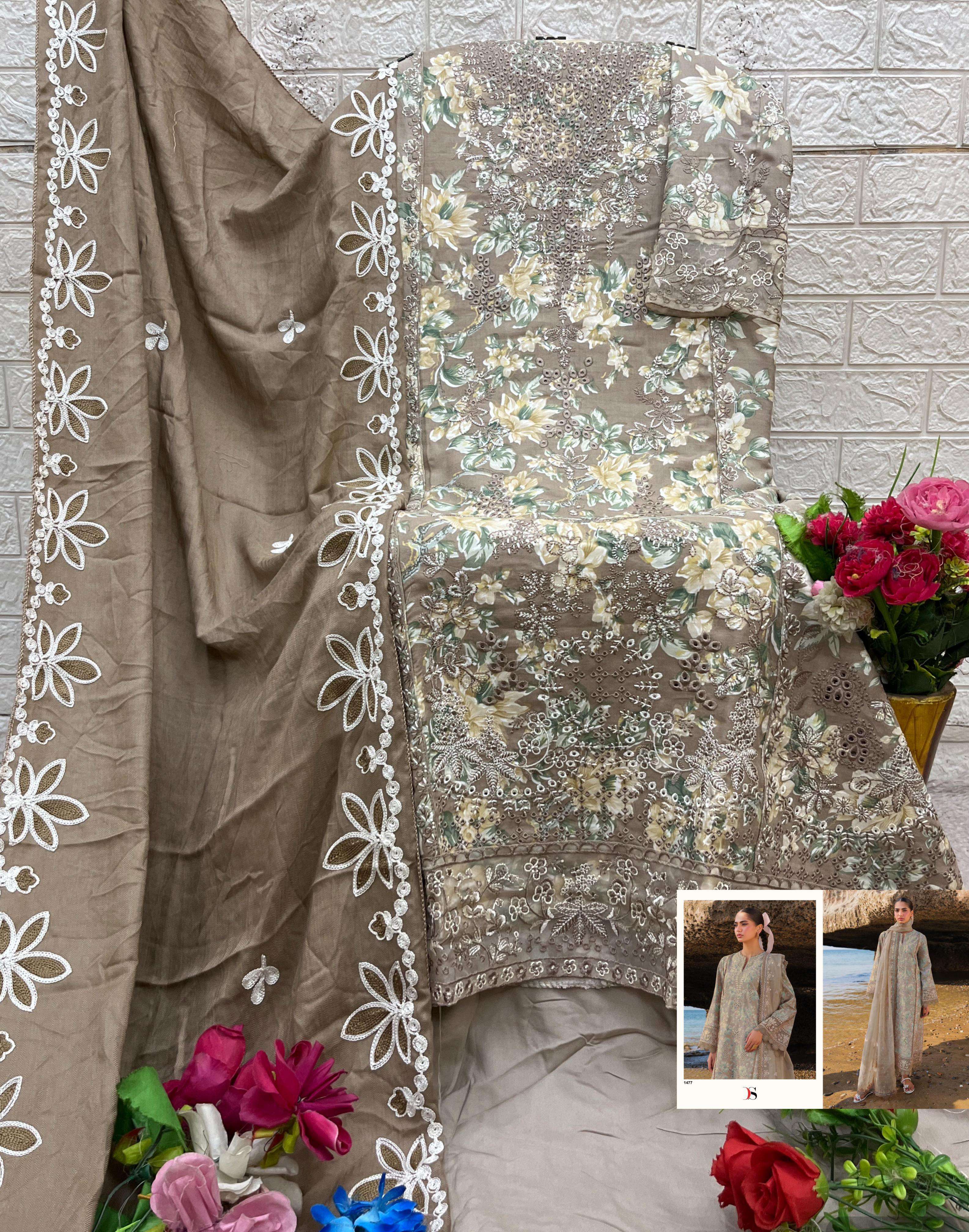 DEEPSY SUITS AFROZEH VISCOSE PASHMINA COLLECTION