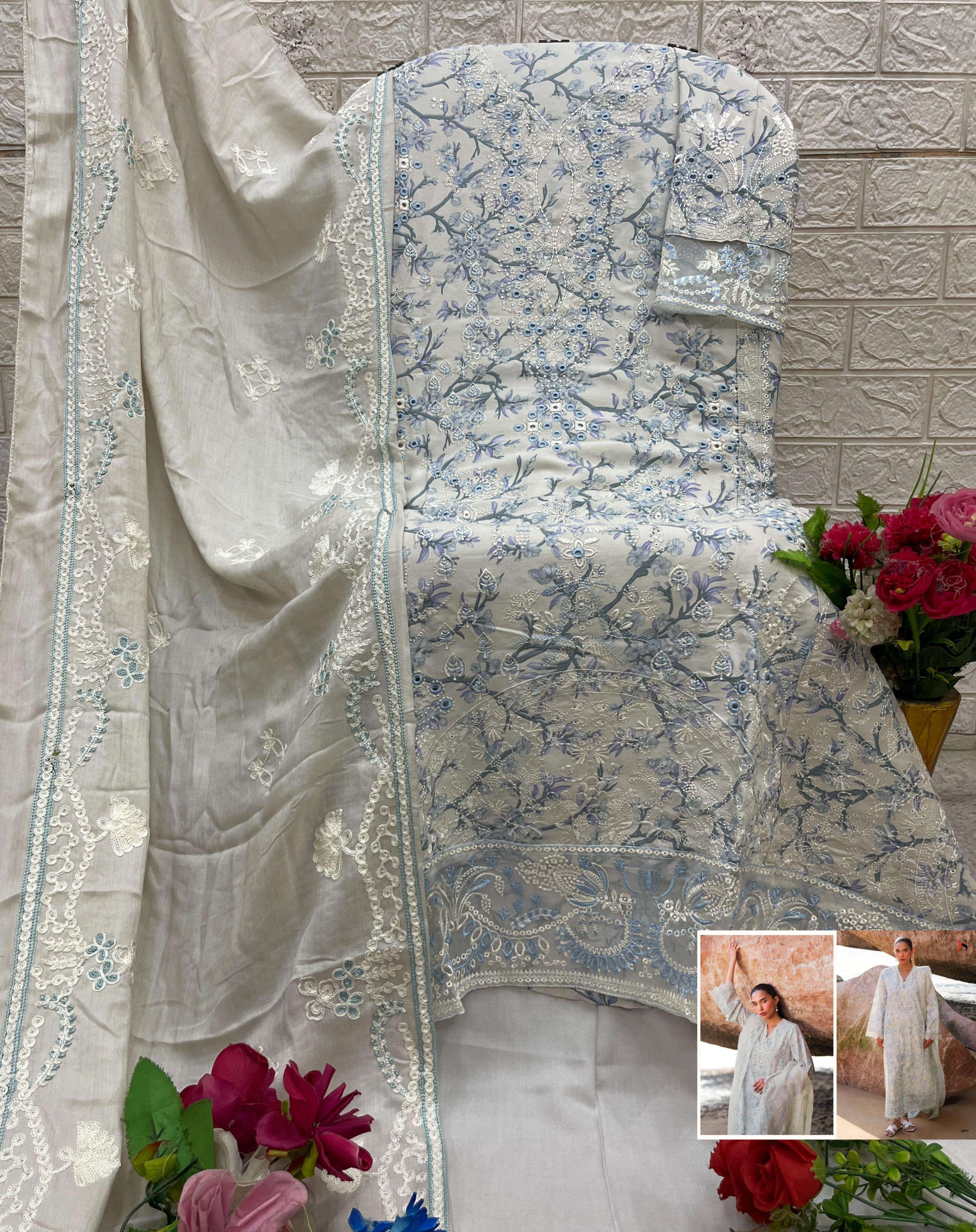 DEEPSY SUITS AFROZEH VISCOSE PASHMINA COLLECTION