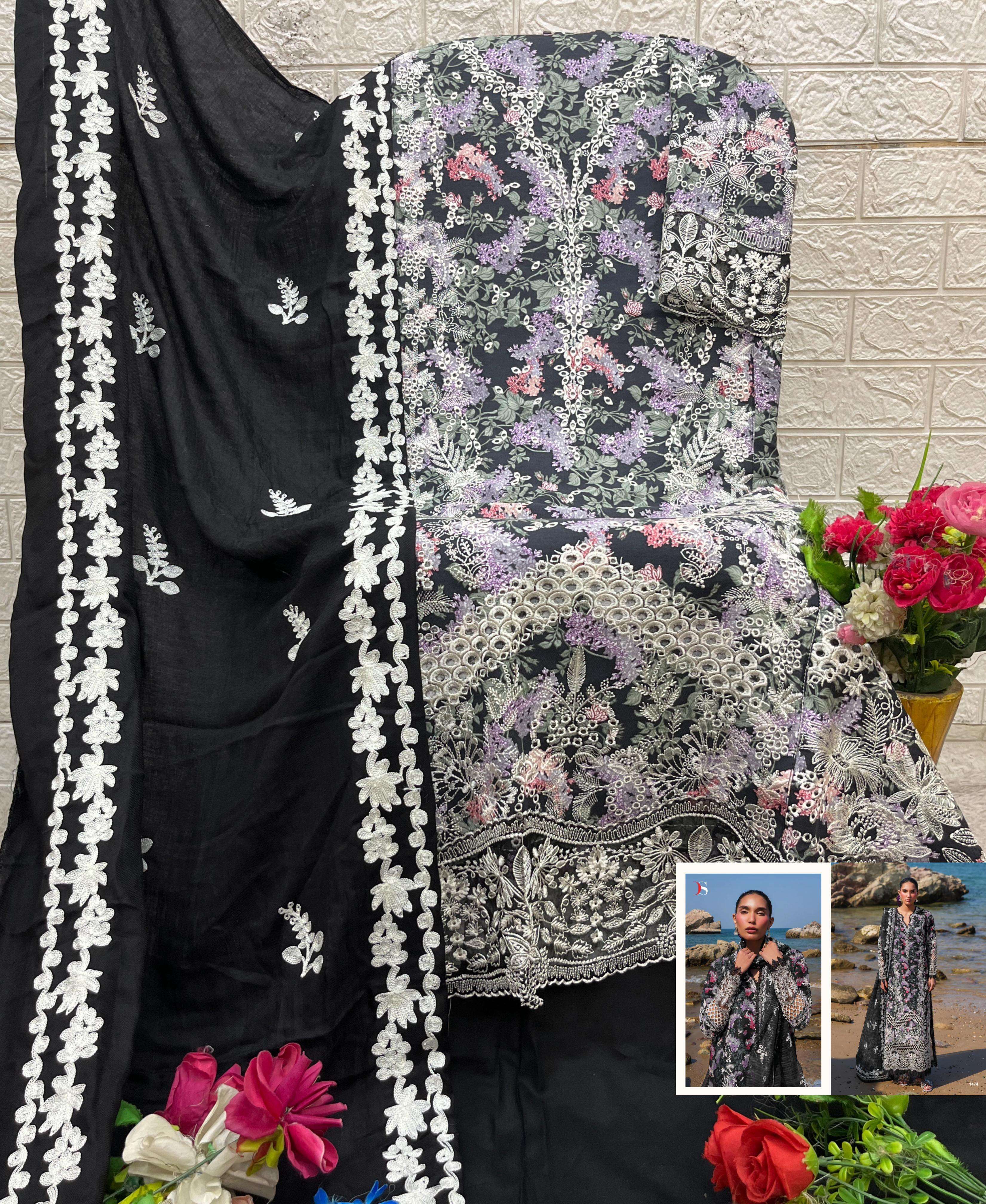 DEEPSY SUITS AFROZEH VISCOSE PASHMINA COLLECTION