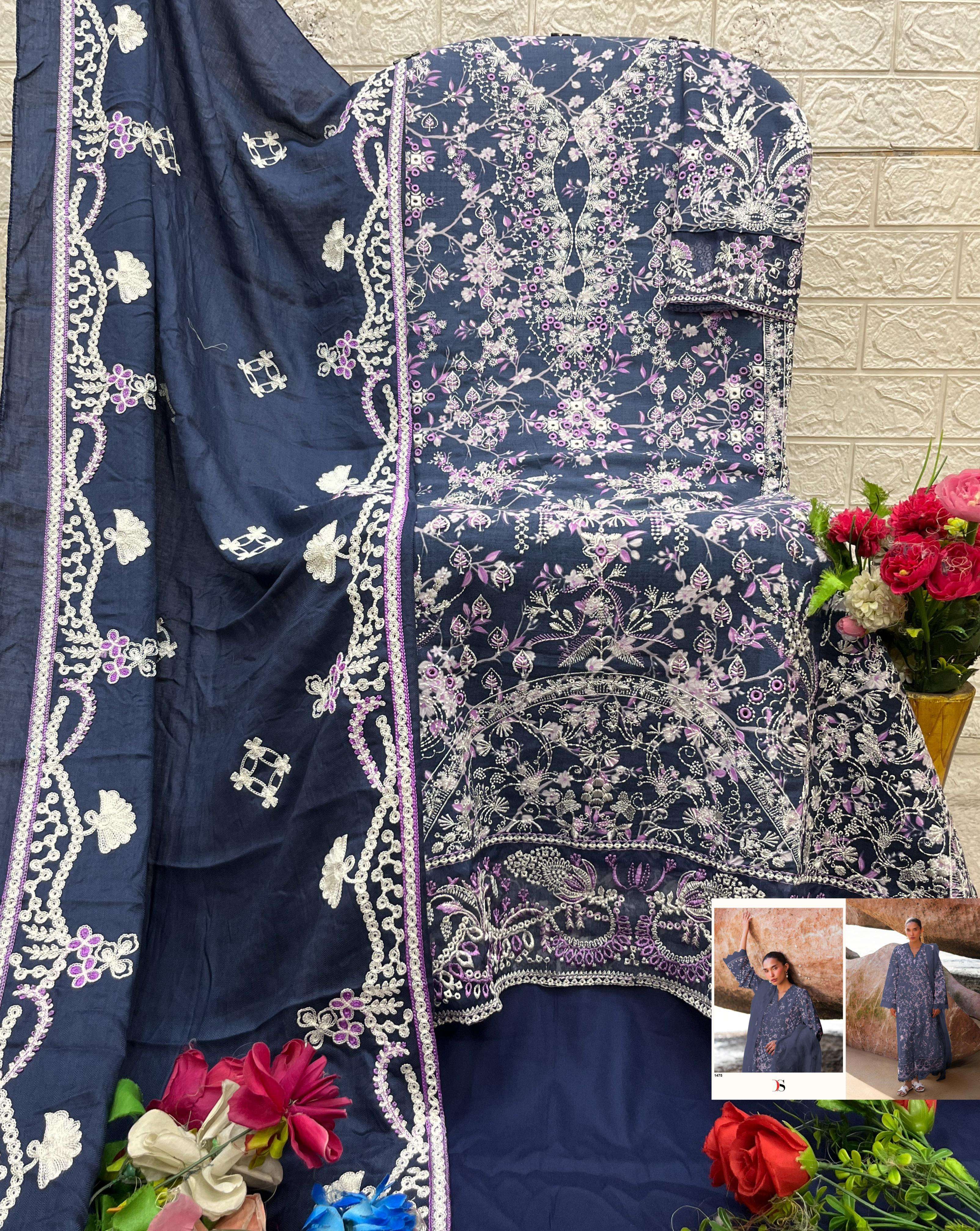 DEEPSY SUITS AFROZEH VISCOSE PASHMINA COLLECTION
