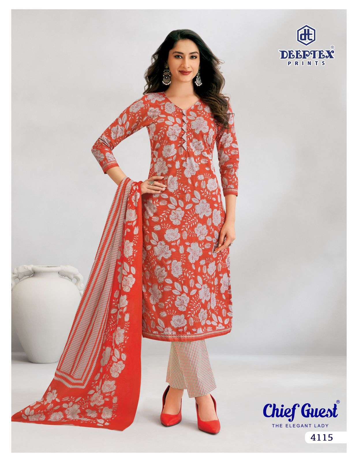 DEEPTEX PRINTS CHIEF GUEST VOL 41 COTTON PRINTED SALWAR SUIT