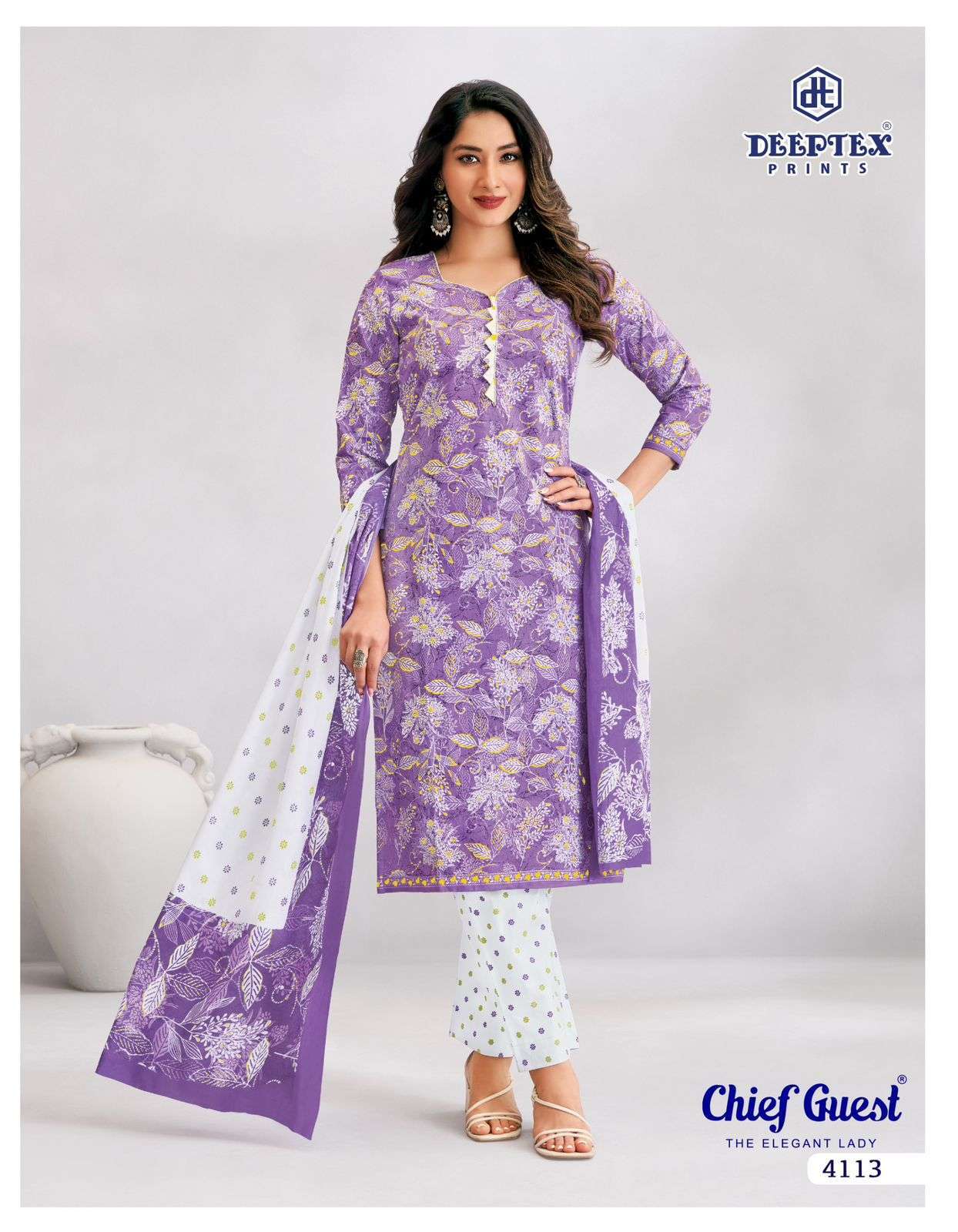 DEEPTEX PRINTS CHIEF GUEST VOL 41 COTTON PRINTED SALWAR SUIT