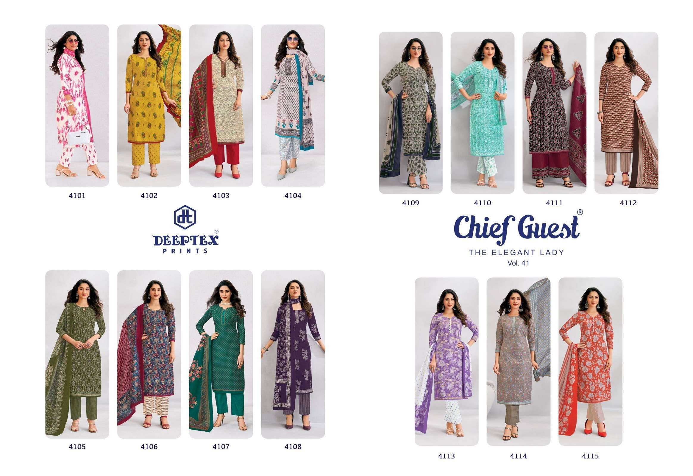 DEEPTEX PRINTS CHIEF GUEST VOL 41 COTTON PRINTED SALWAR SUIT