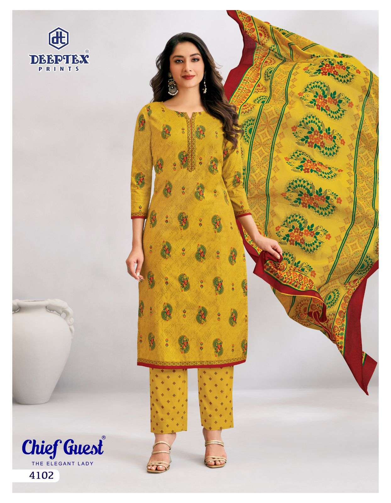 DEEPTEX PRINTS CHIEF GUEST VOL 41 COTTON PRINTED SALWAR SUIT