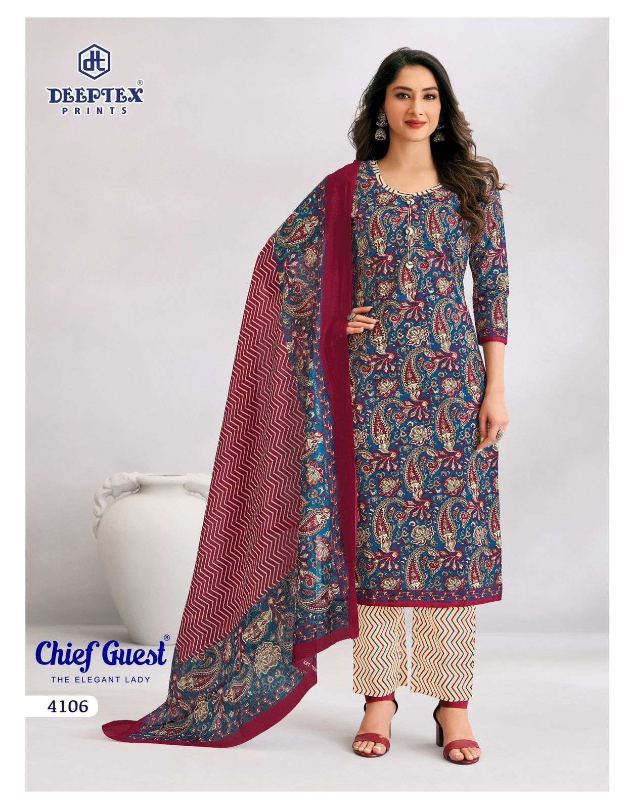 DEEPTEX PRINTS CHIEF GUEST VOL 41 COTTON PRINTED SALWAR SUIT