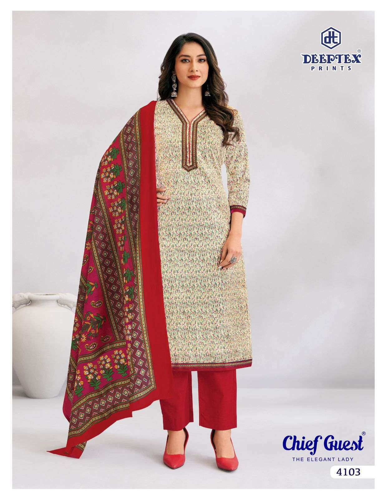 DEEPTEX PRINTS CHIEF GUEST VOL 41 COTTON PRINTED SALWAR SUIT