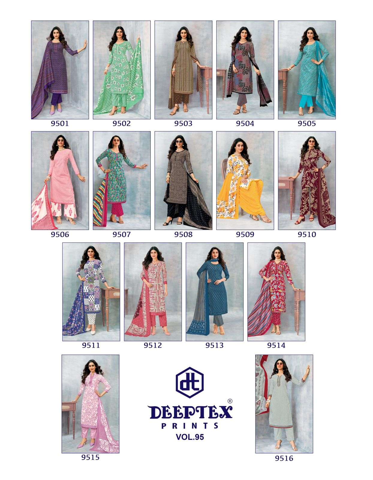 DEEPTEX PRINTS MISS INDIA VOL 95