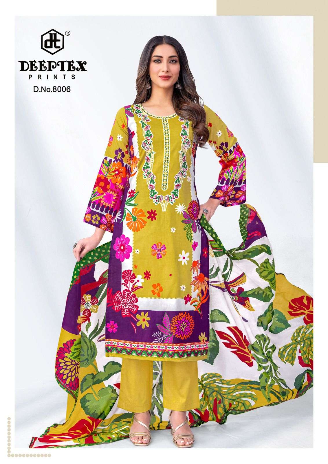 DEEPTEX PRINTS ROOHI ZARA VOL 8 LAWN COTTON DIGITAL PRINTS SALWAR SUIT