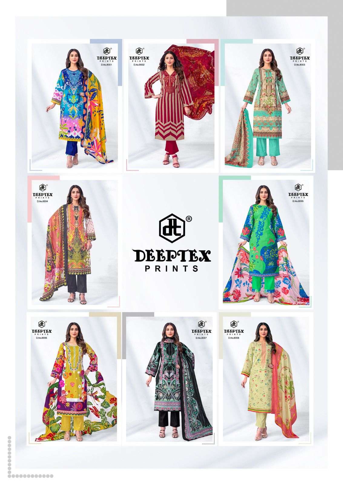 DEEPTEX PRINTS ROOHI ZARA VOL 8 LAWN COTTON DIGITAL PRINTS SALWAR SUIT