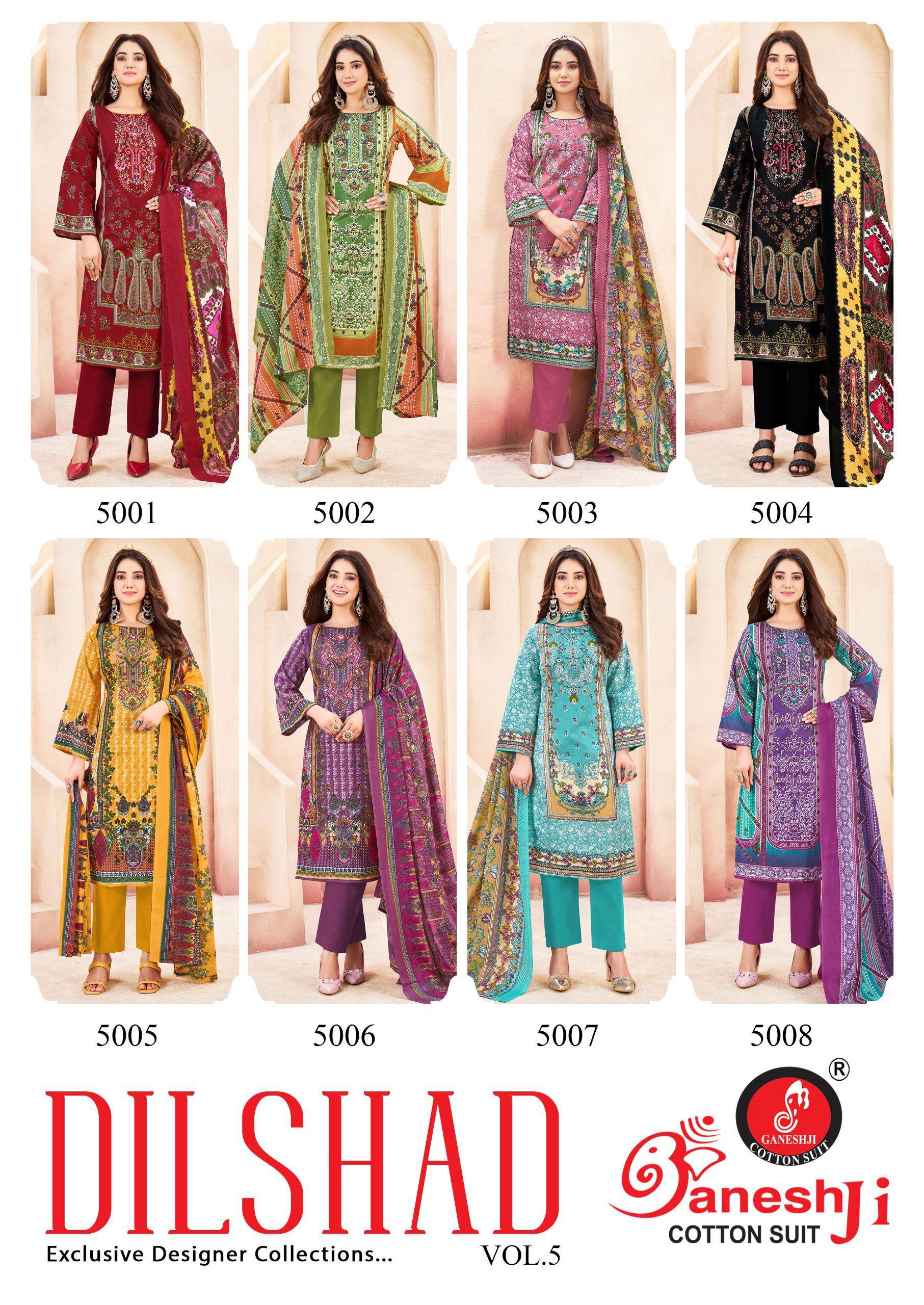 GANESHJI COTTON SUIT DILSHAD VOL 5