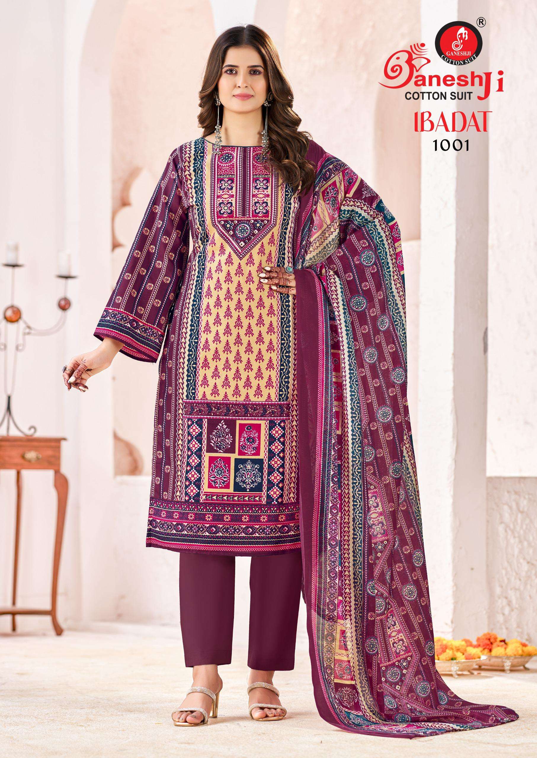 GANESHJI COTTON SUIT IBADAT VOL 1