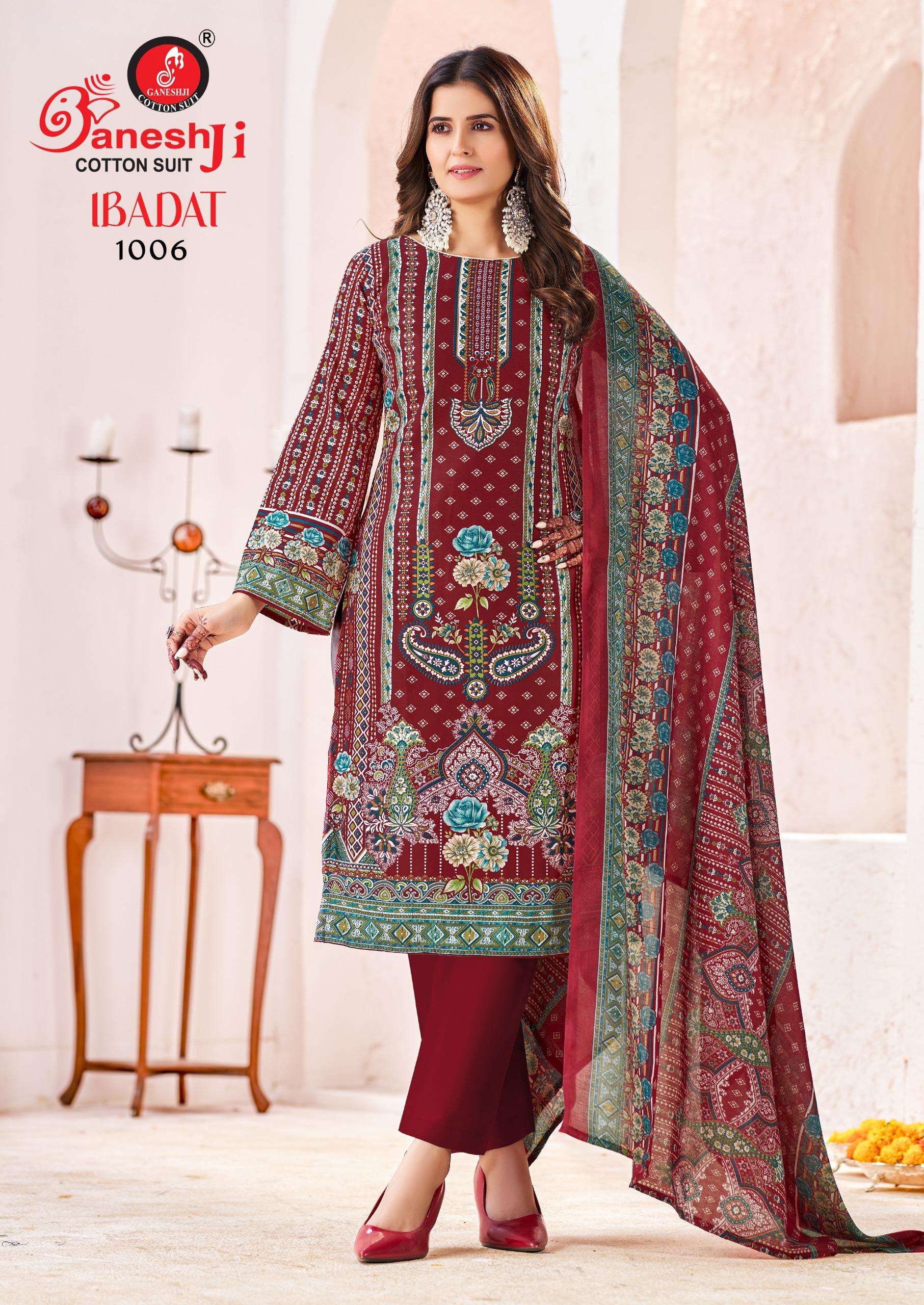 GANESHJI COTTON SUIT IBADAT VOL 1