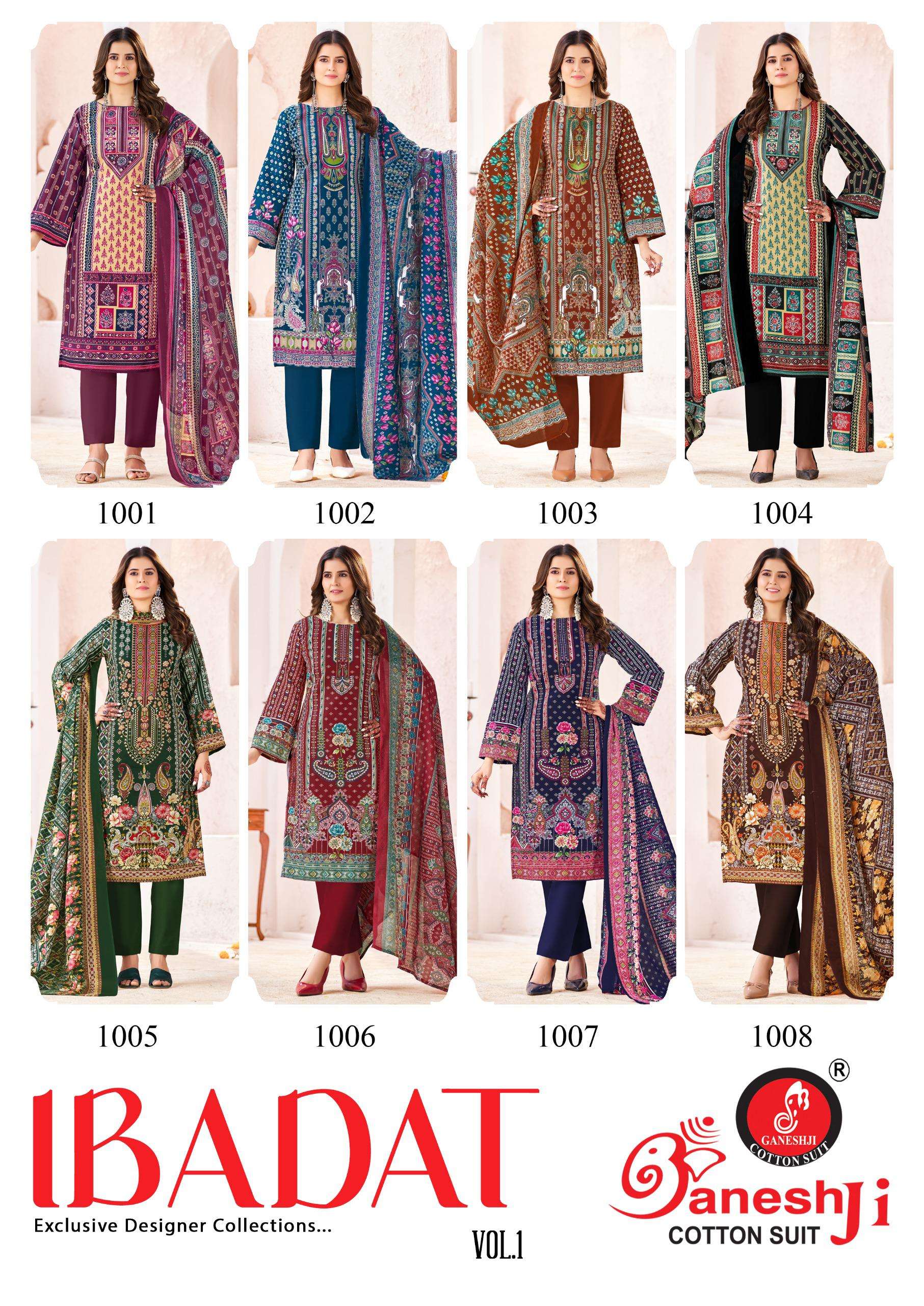 GANESHJI COTTON SUIT IBADAT VOL 1