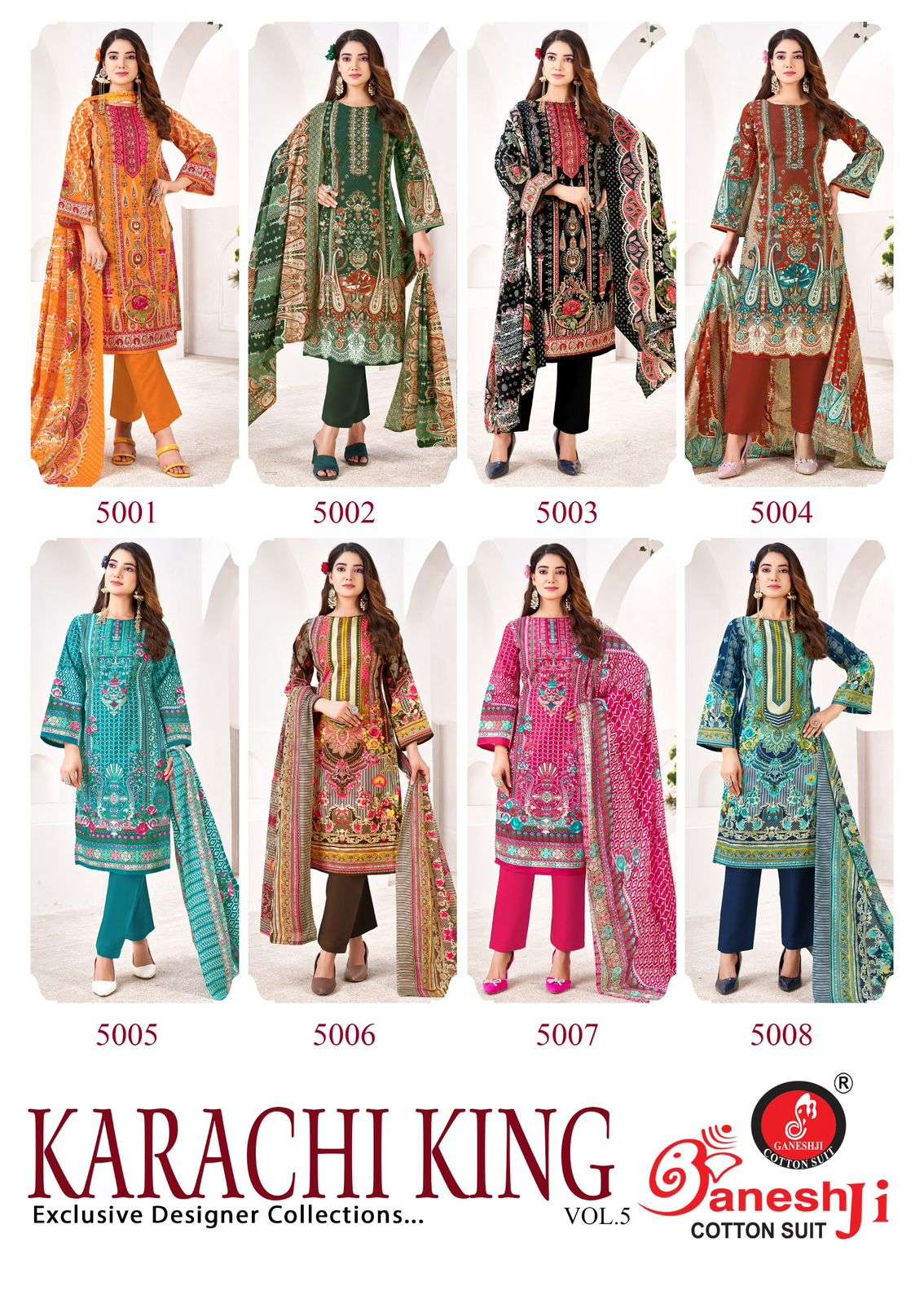 GANESHJI COTTON SUIT KARACHI KING VOL 5 