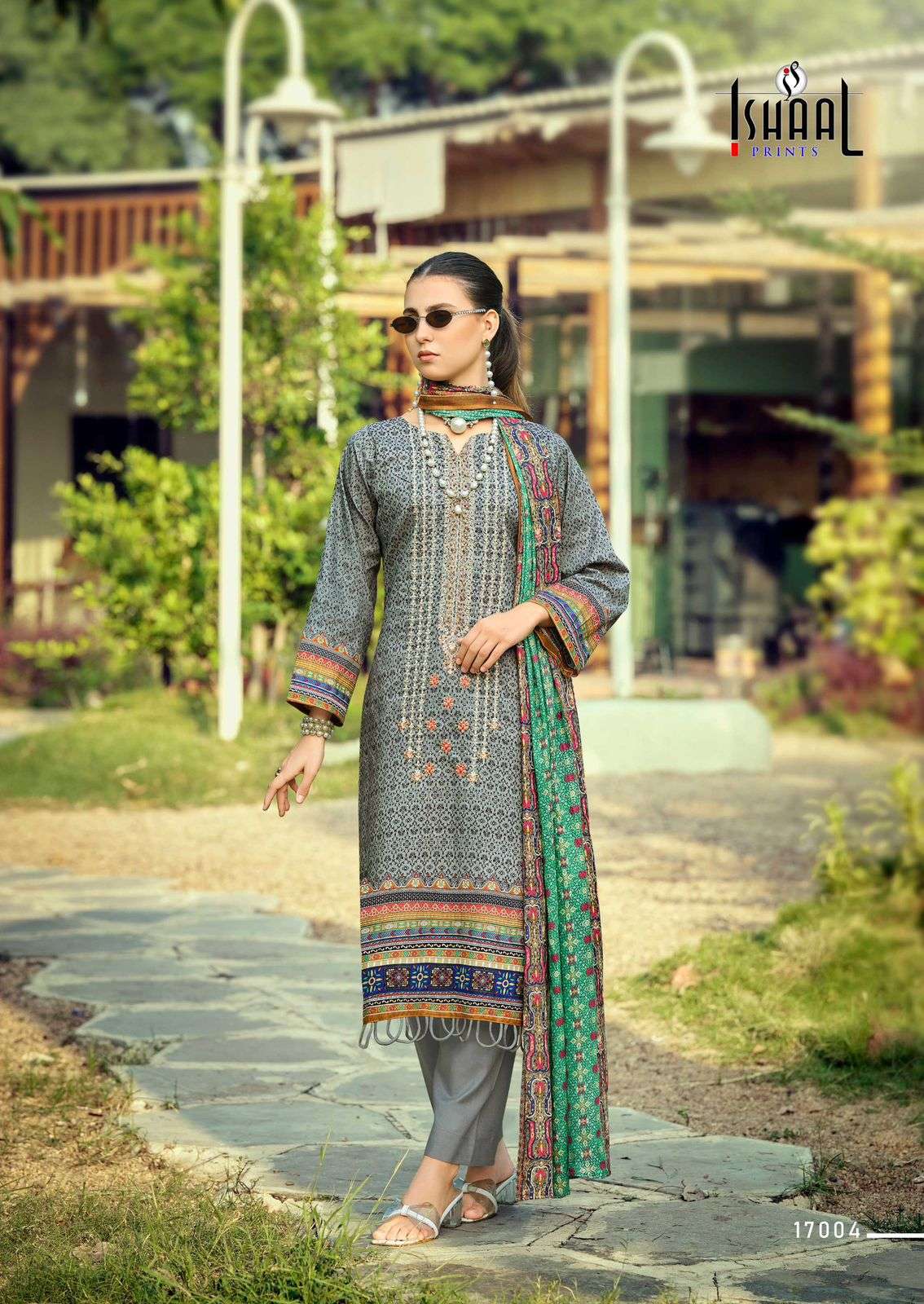 ISHAAL PRINTS EMBROIDERED VOL 17