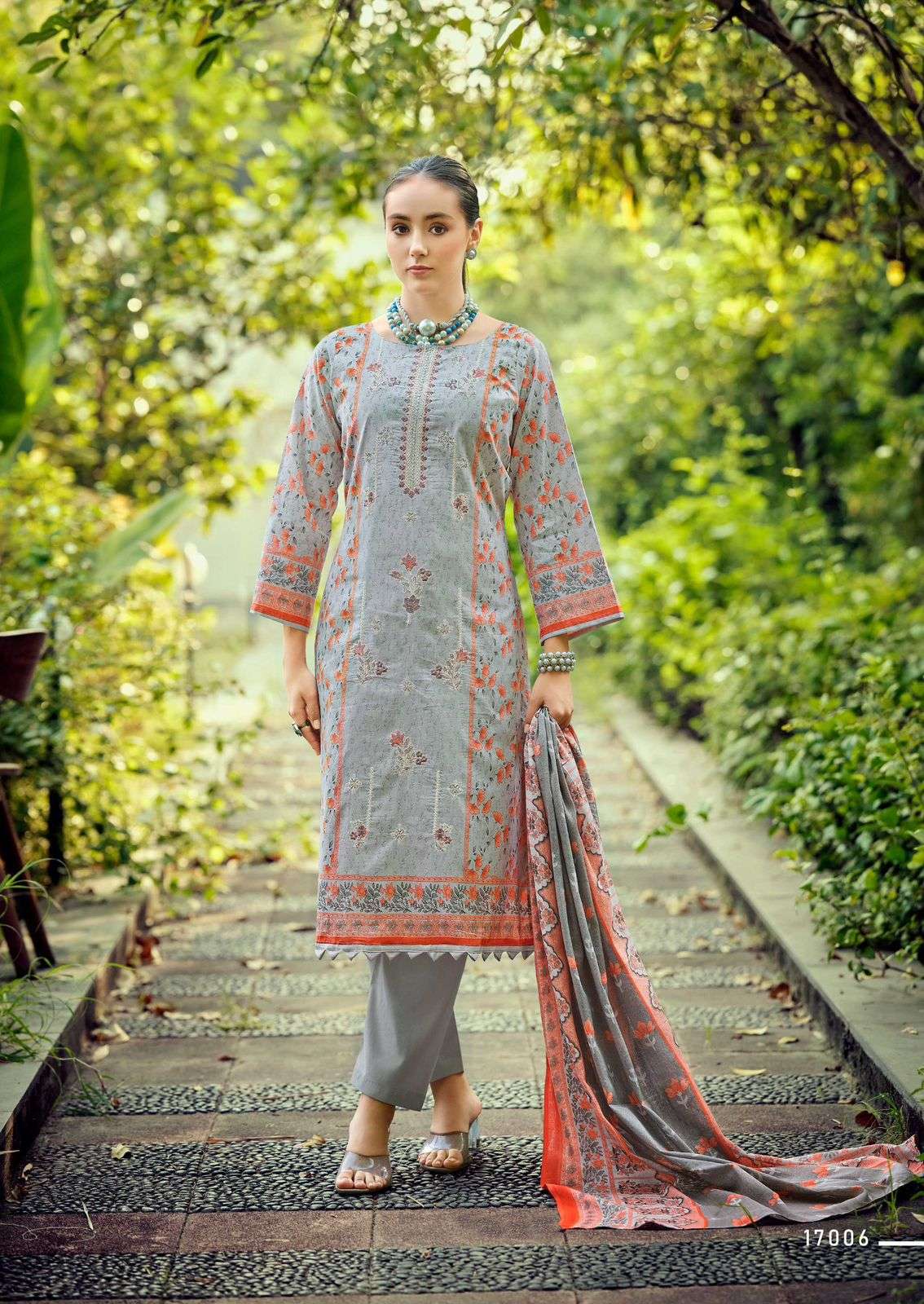 ISHAAL PRINTS EMBROIDERED VOL 17