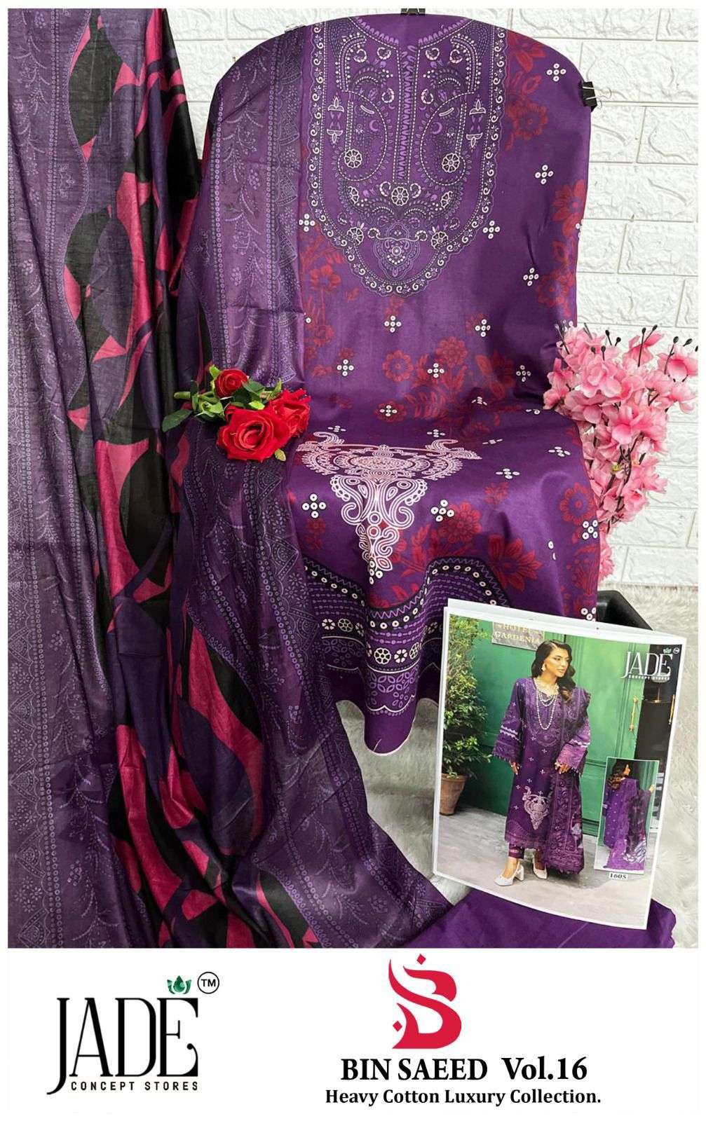 JADE BIN SAEED HEAVY COTTON LUXURY COLLECTION VOL 16 