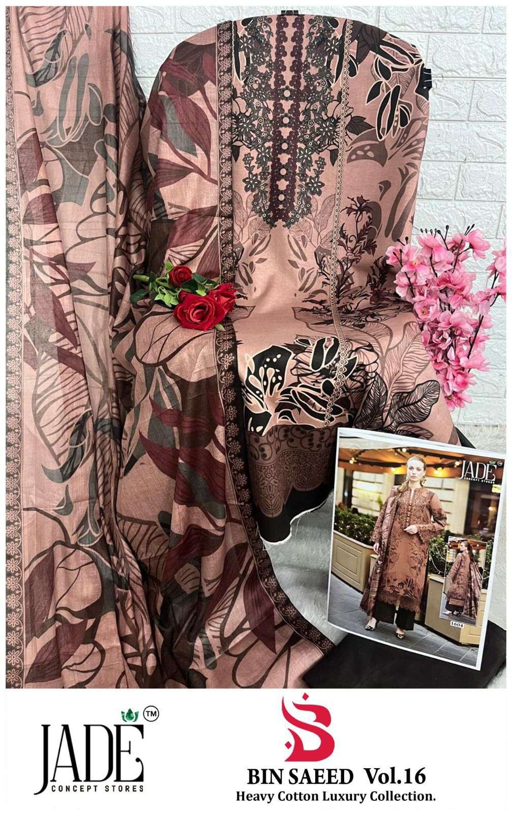 JADE BIN SAEED HEAVY COTTON LUXURY COLLECTION VOL 16 