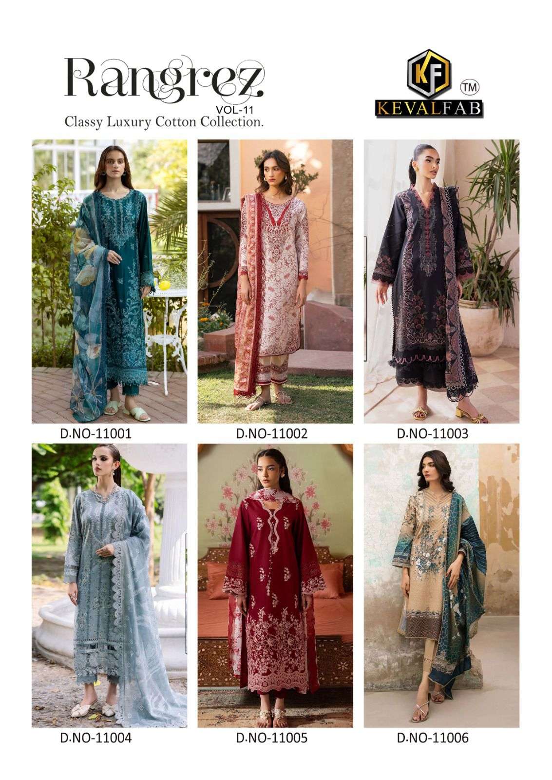 KEVAL FAB RANGREZ VOL 11 COTTON DIGITAL PRINTS SALWAR SUIT