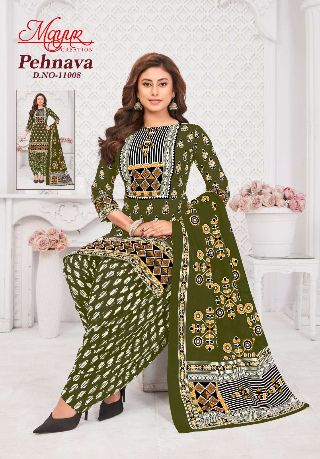 MAYUR CREATION PEHNAVA VOL 11 COTTON PRINTED PATIYALA DRESS 1
