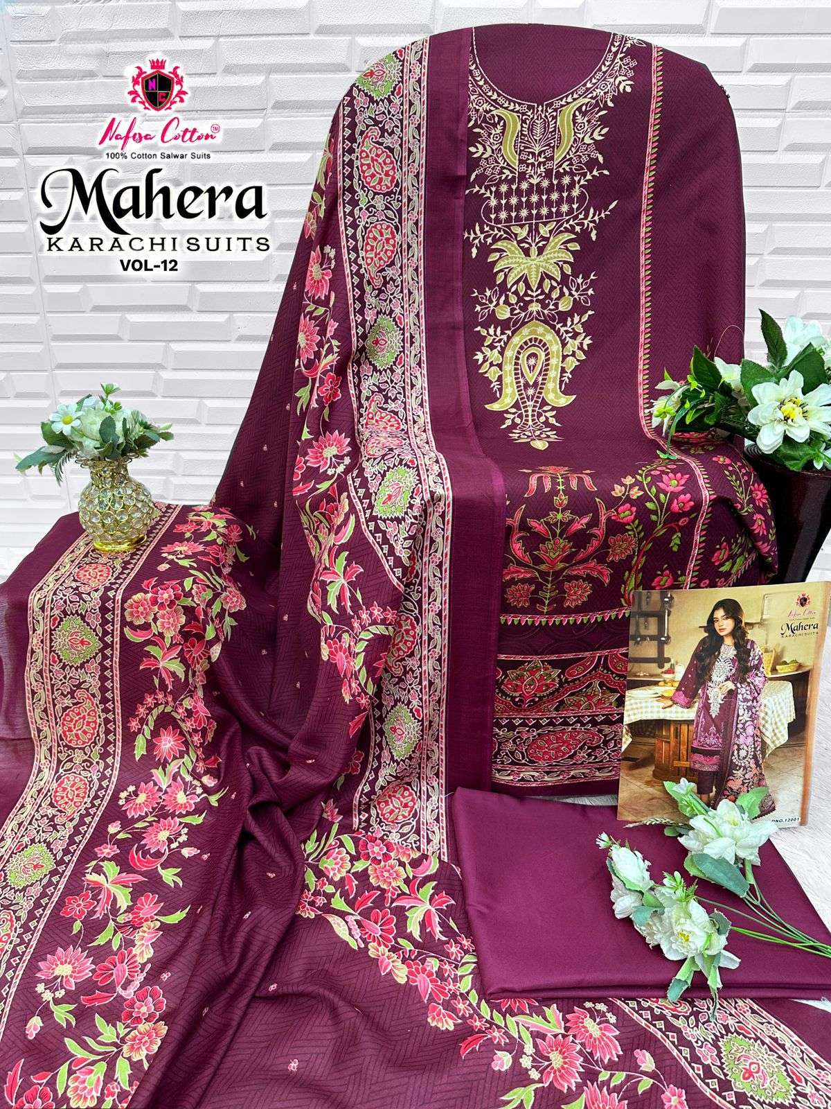 NAFISA COTTON MAHERA KARACHI SUITS VOL 12