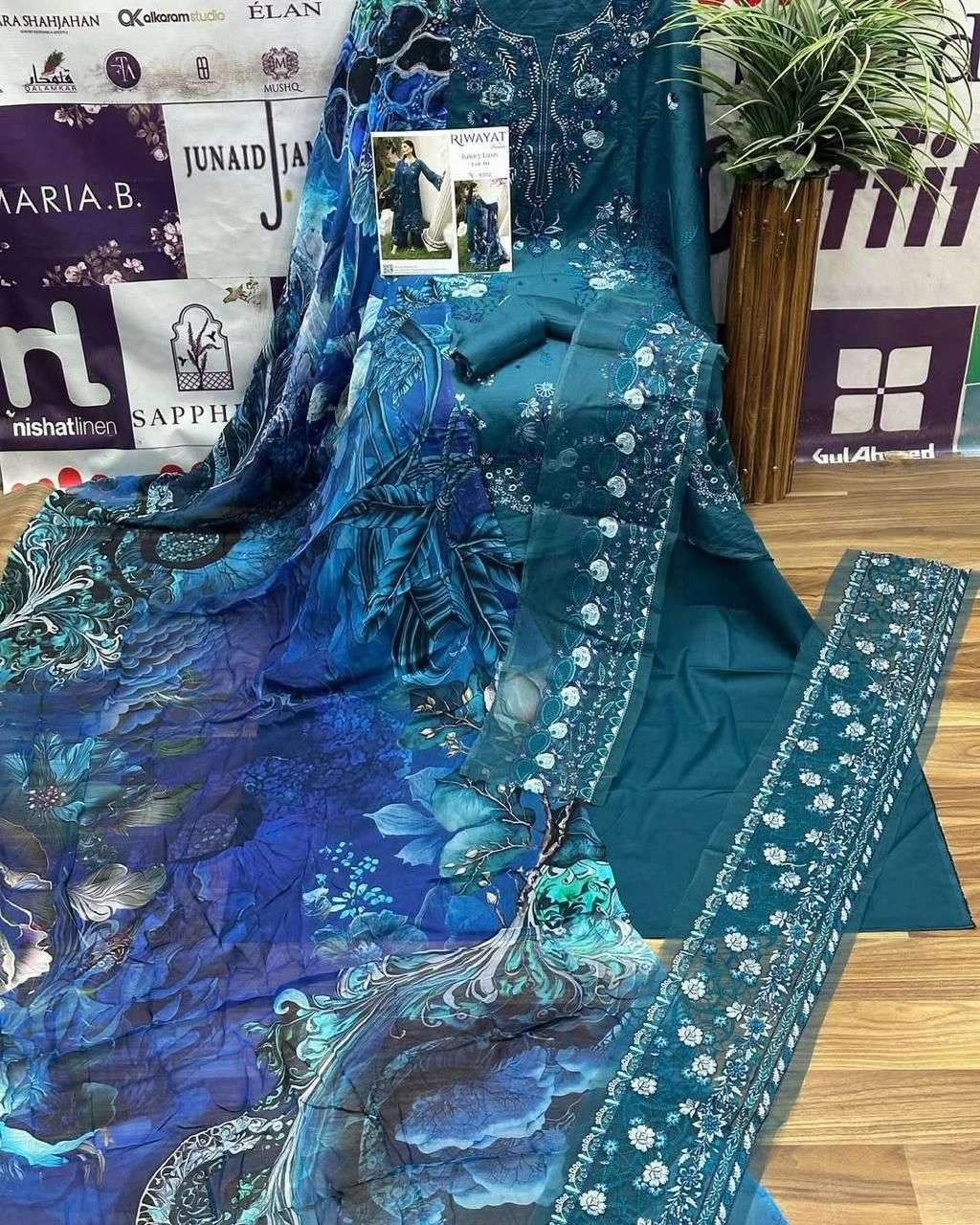 RAMSHA RIWAYAT LUXURY LAWN COLLECTION VOL 10 