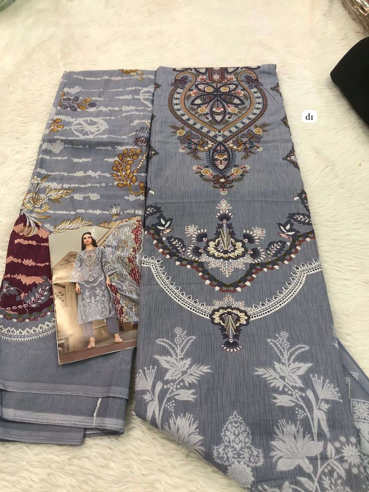 ROMANI AARZU VOL 23 COTTON DIGITAL PRINTS WITH WORKS SUIT