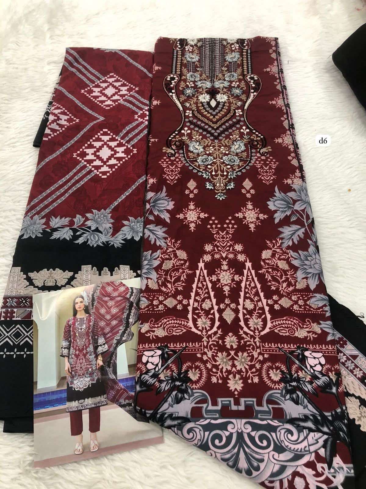 ROMANI AARZU VOL 23 COTTON DIGITAL PRINTS WITH WORKS SUIT