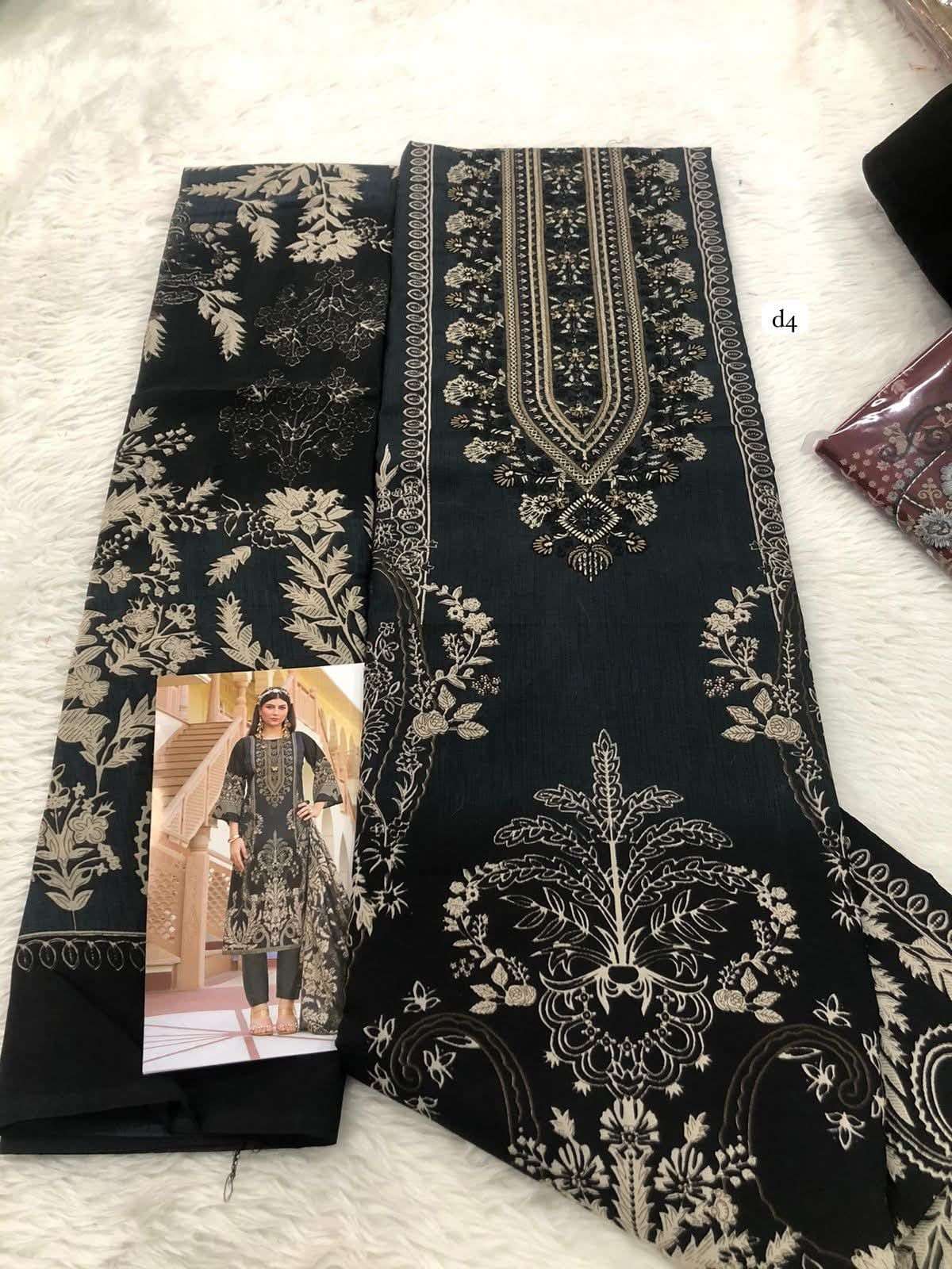 ROMANI AARZU VOL 23 COTTON DIGITAL PRINTS WITH WORKS SUIT