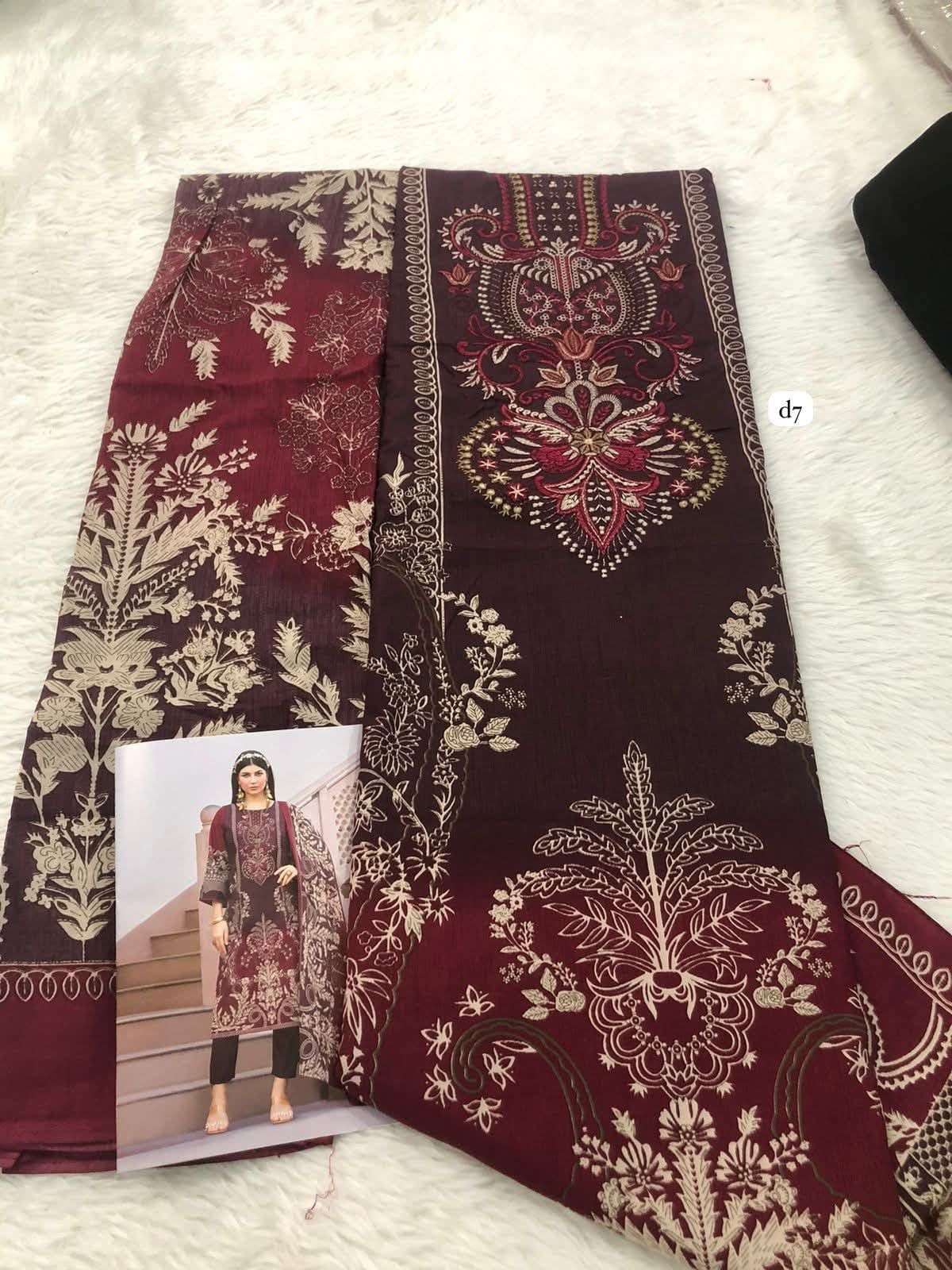 ROMANI AARZU VOL 23 COTTON DIGITAL PRINTS WITH WORKS SUIT