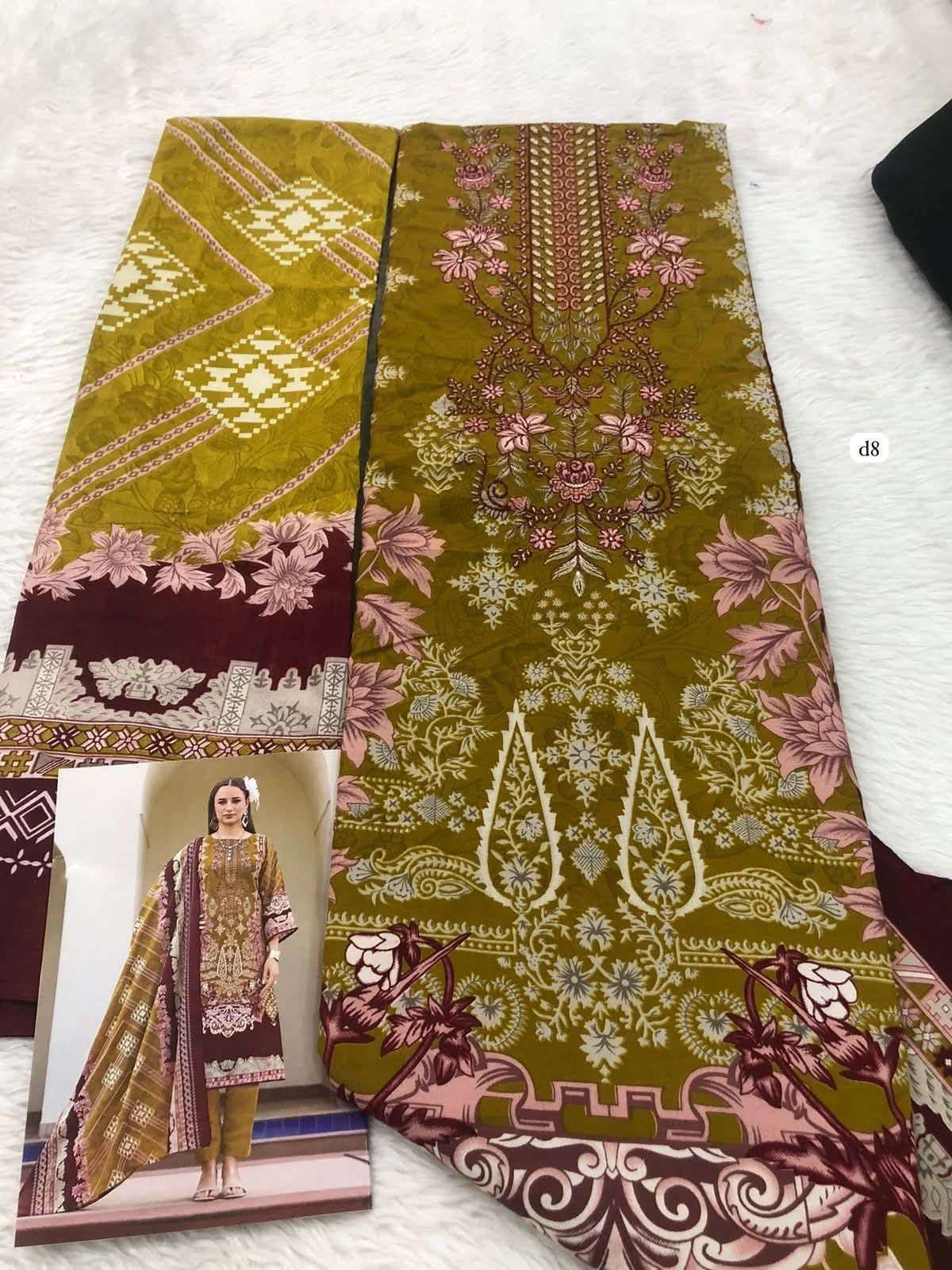 ROMANI AARZU VOL 23 COTTON DIGITAL PRINTS WITH WORKS SUIT
