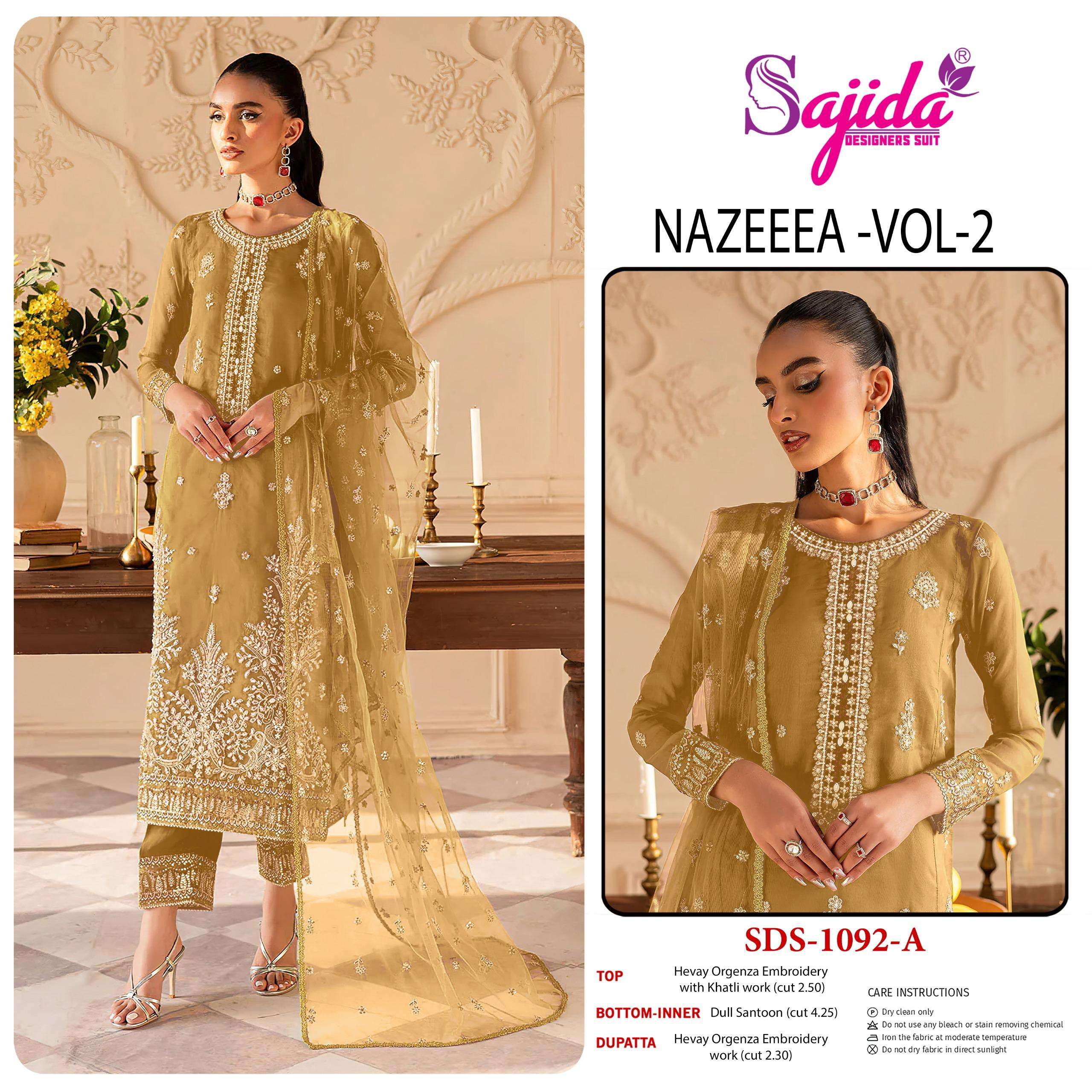 SAJIDA DESIGNER NAZEEEA VOL 2
