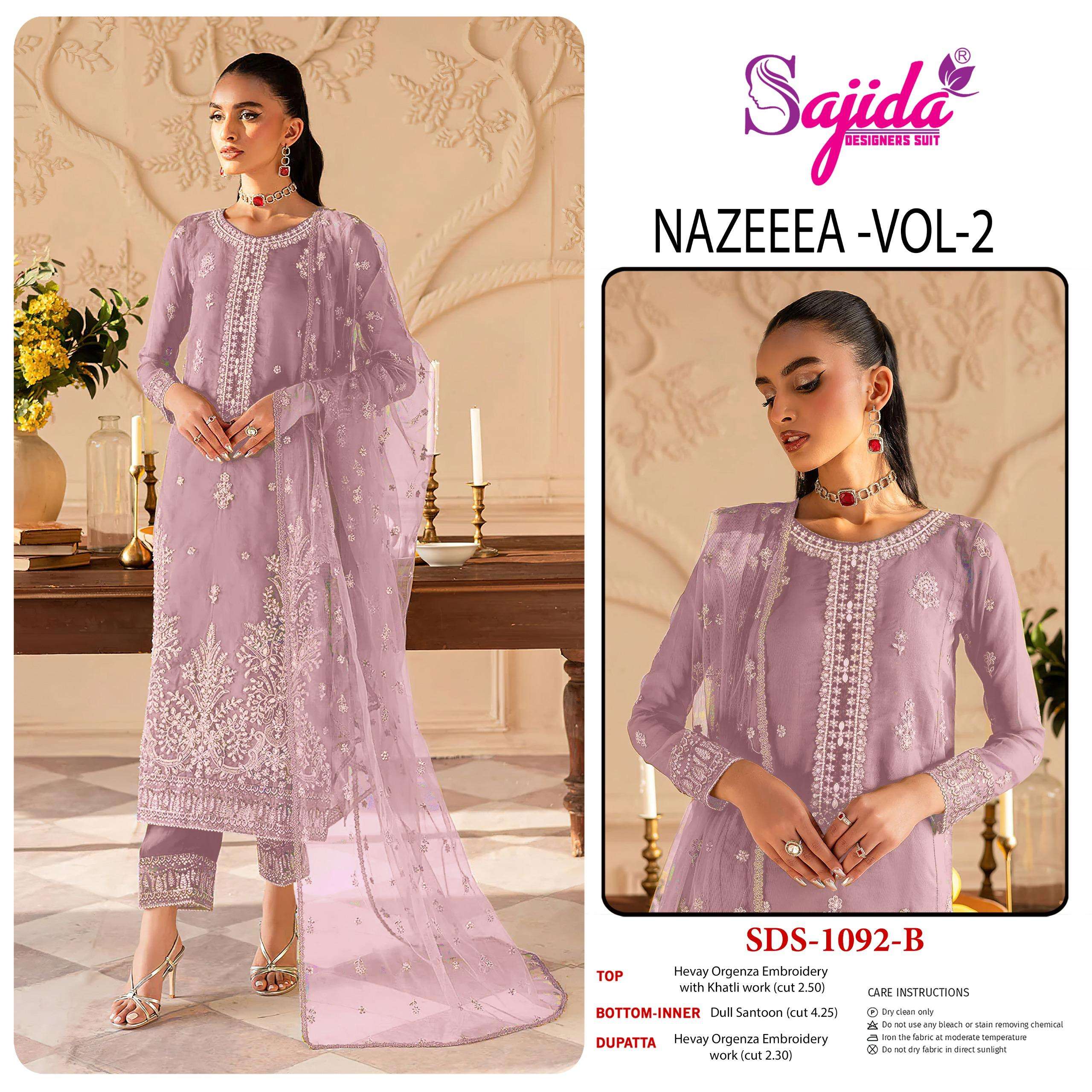 SAJIDA DESIGNER NAZEEEA VOL 2