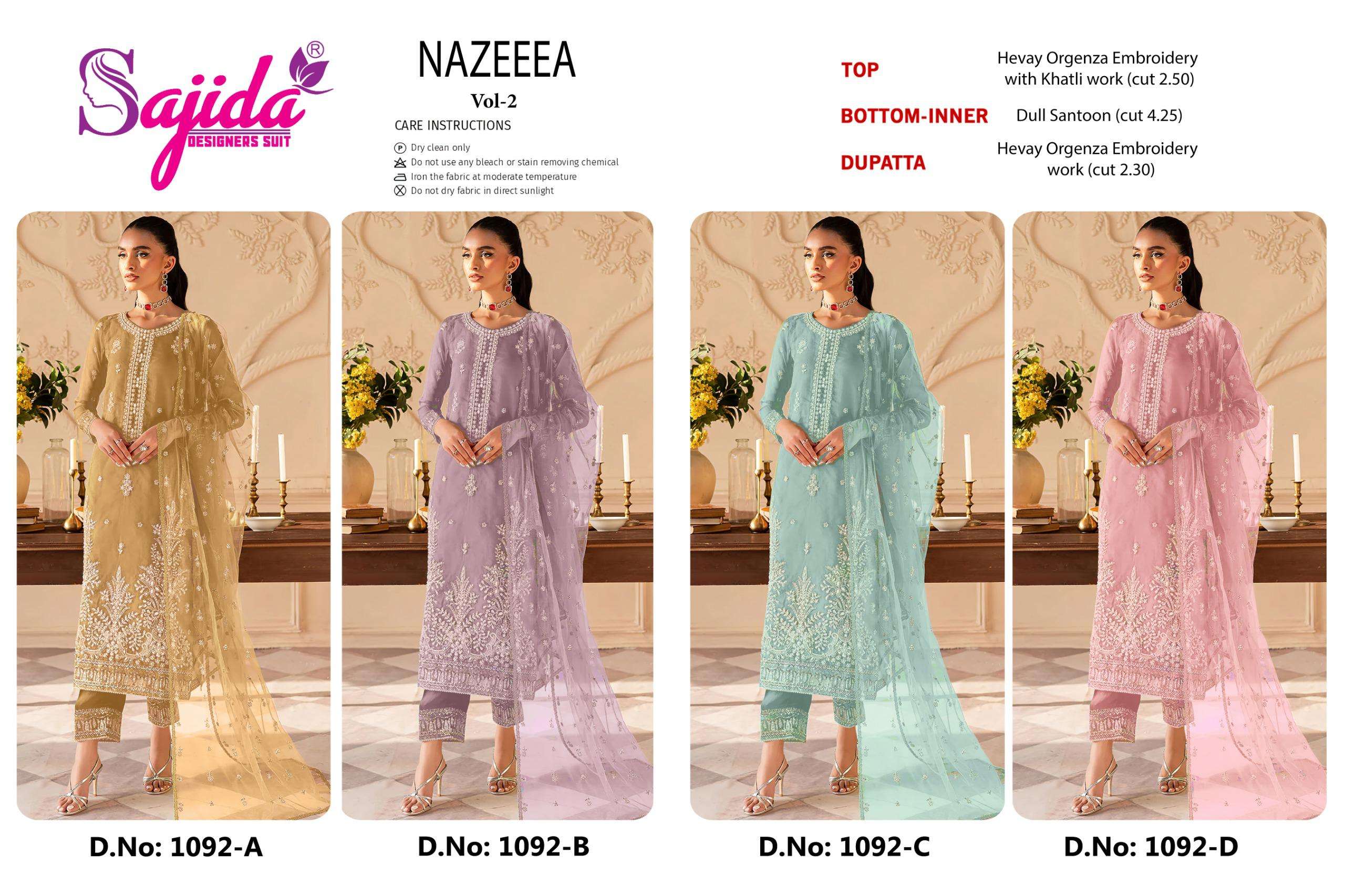 SAJIDA DESIGNER NAZEEEA VOL 2