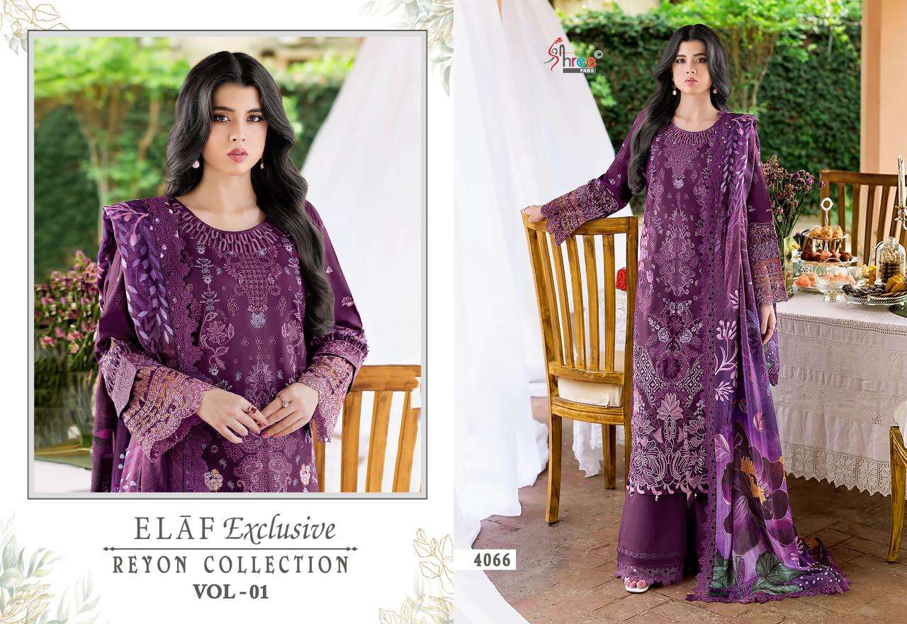 SHREE FABS ELAF EXCLUSIVE RAYON COLLECTION VOL 1 