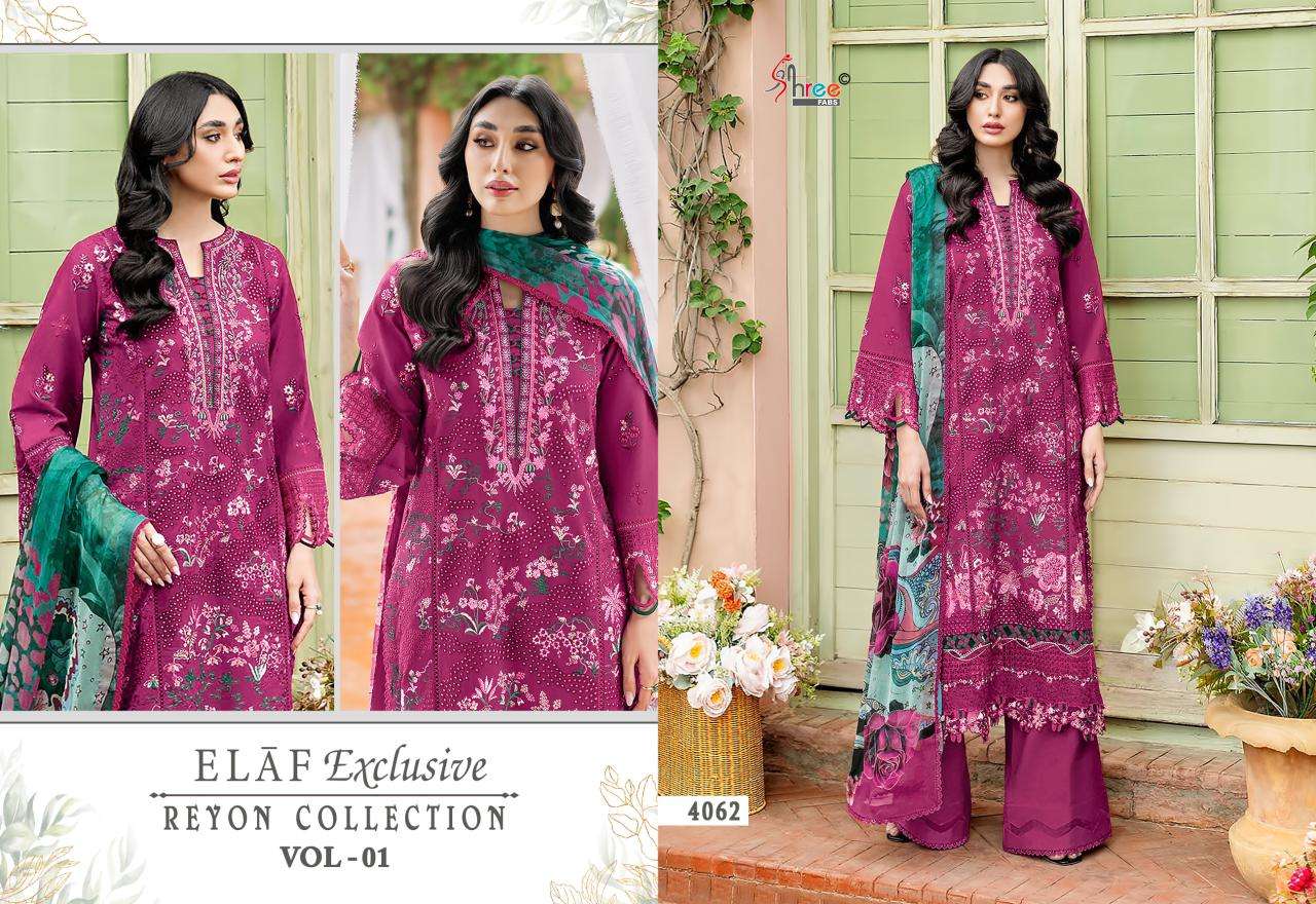 SHREE FABS ELAF EXCLUSIVE RAYON COLLECTION VOL 1 