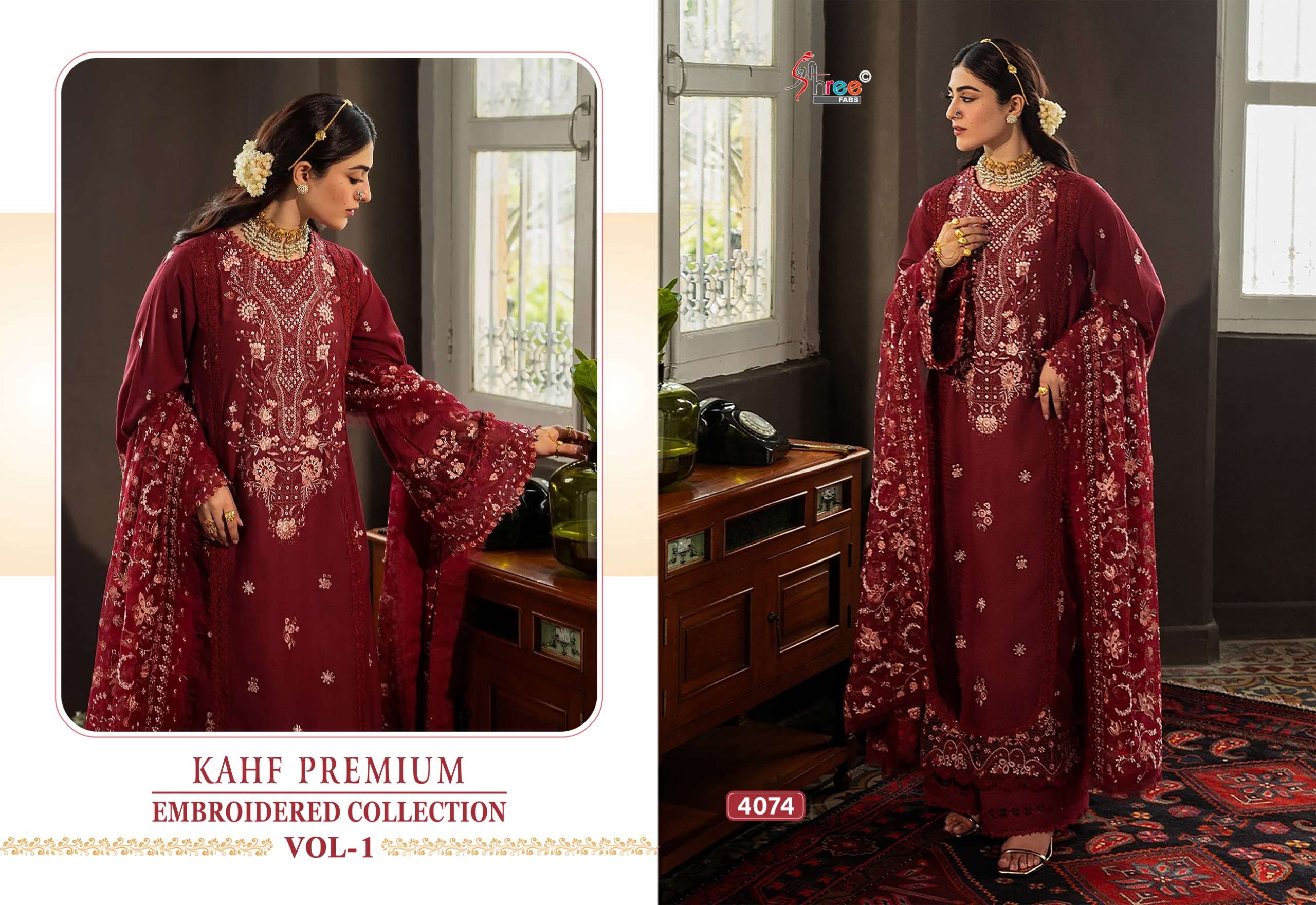 SHREE FABS KAHF PREMIUM EMBROIDERED COLLECTION VOL 1