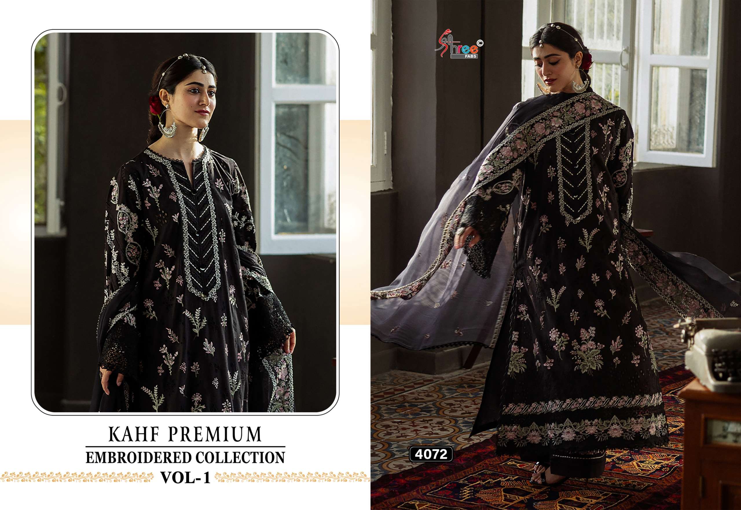 SHREE FABS KAHF PREMIUM EMBROIDERED COLLECTION VOL 1
