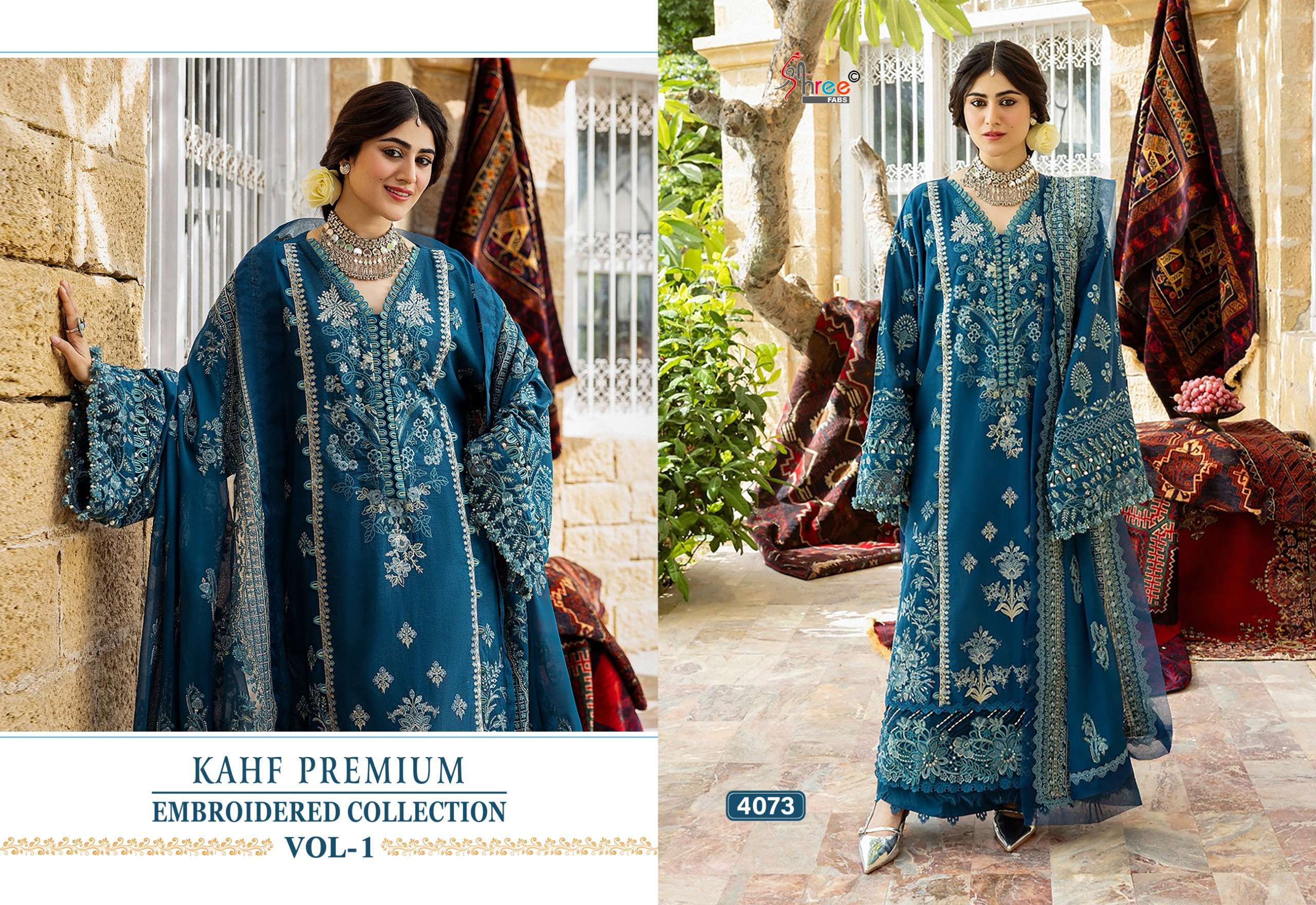 SHREE FABS KAHF PREMIUM EMBROIDERED COLLECTION VOL 1