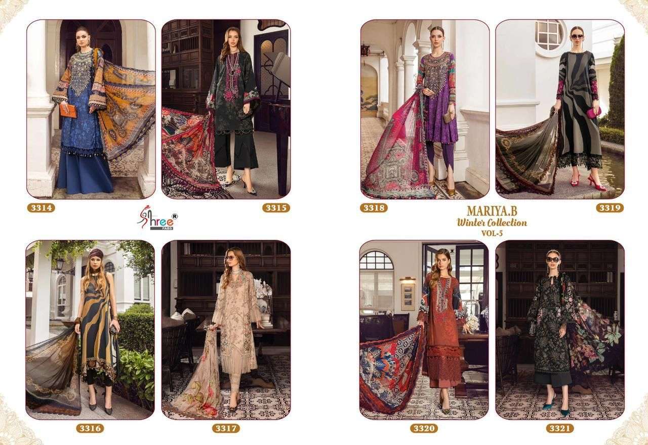 SHREE FABS MARIA B WINTER COLLECTION VOL 5