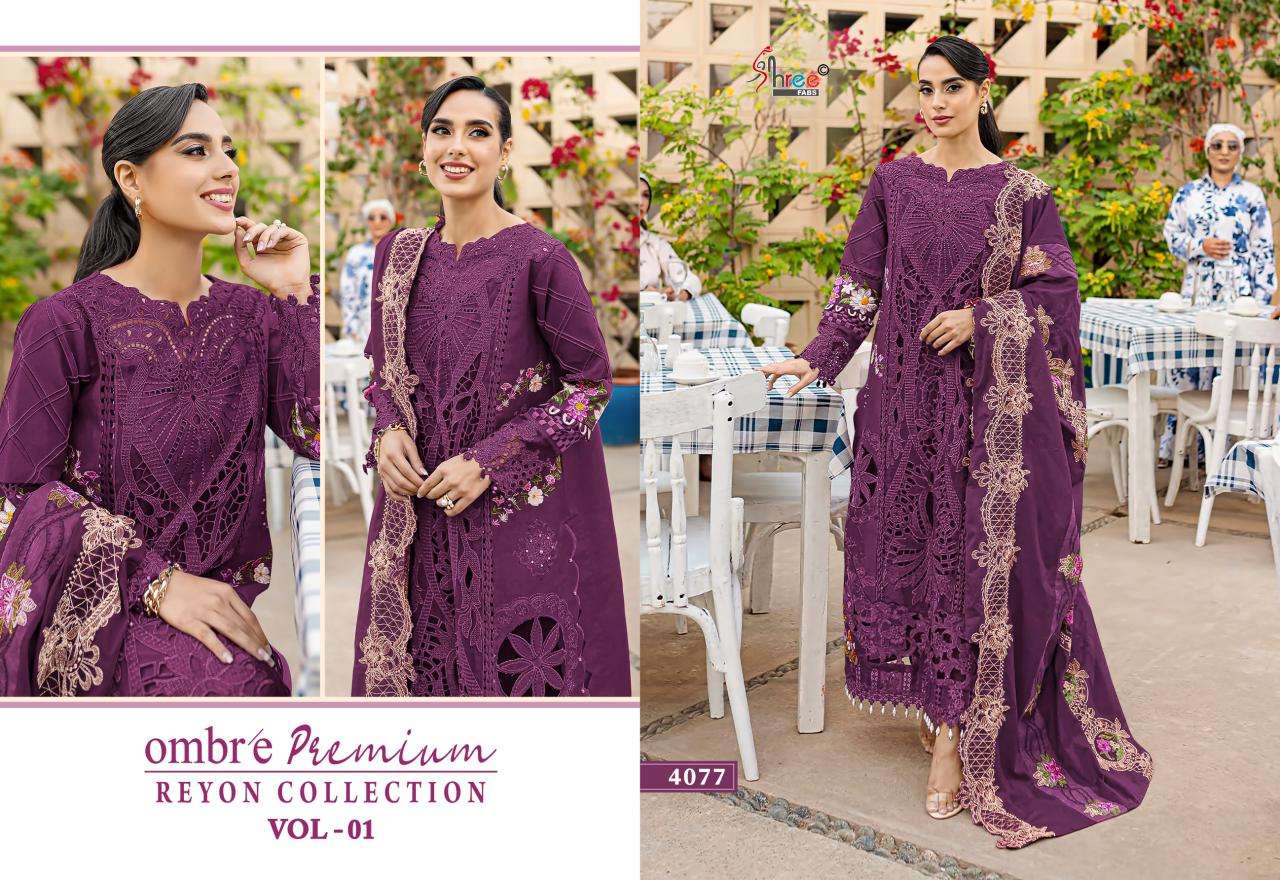 SHREE FABS OMBRE PREMIUM RAYON COLLECTION VOL 1
