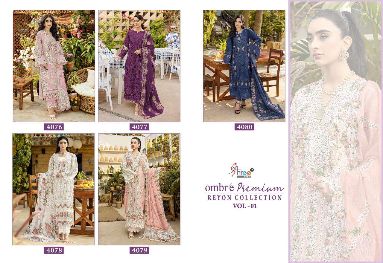 SHREE FABS OMBRE PREMIUM RAYON COLLECTION VOL 1