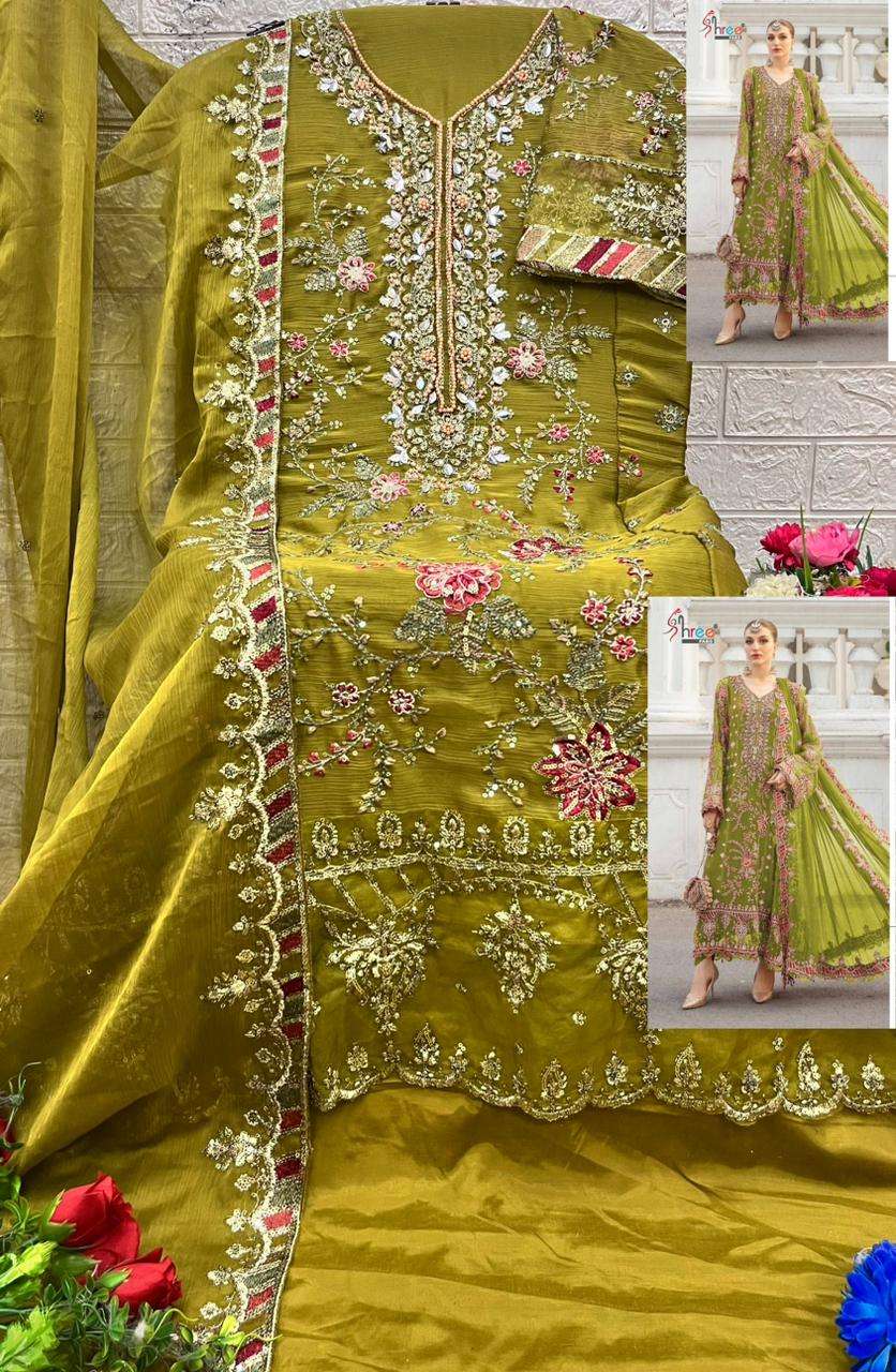 SHREE FABS SF 5504 IJKL CHIFFON HEAVY EMBROIDERED PAKISTANI SUIT