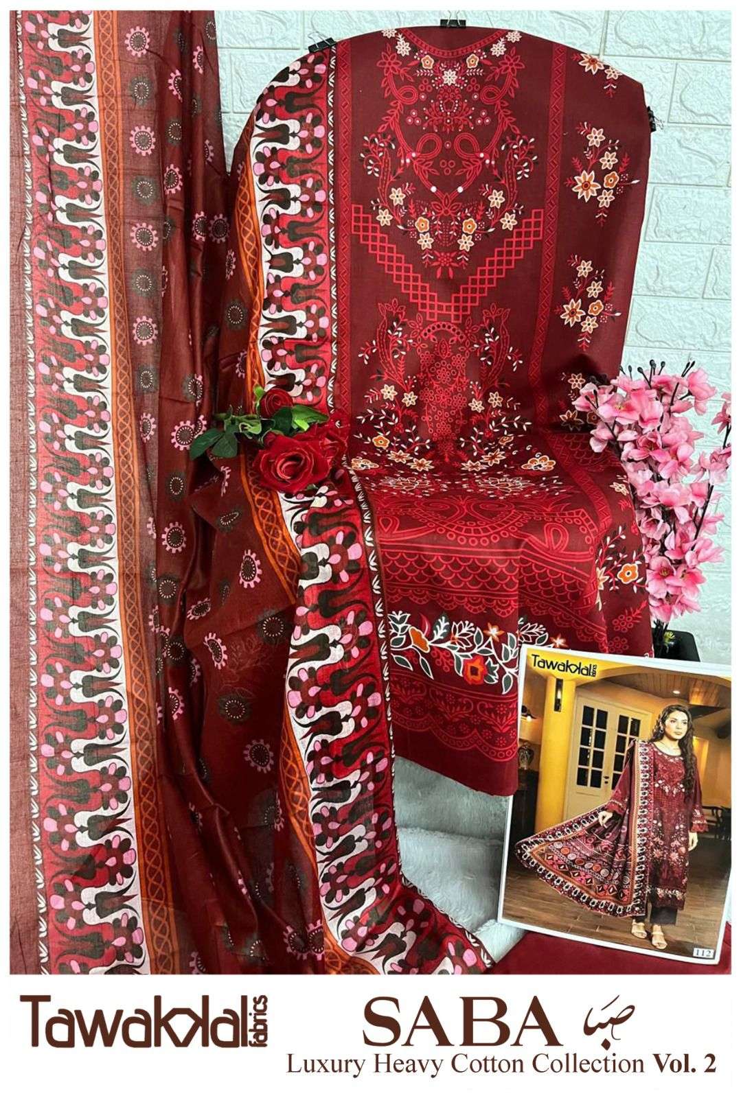 TAWAKKAL FABRICS SABA LUXURY HEAVY COTTON COLLECTION VOL 2