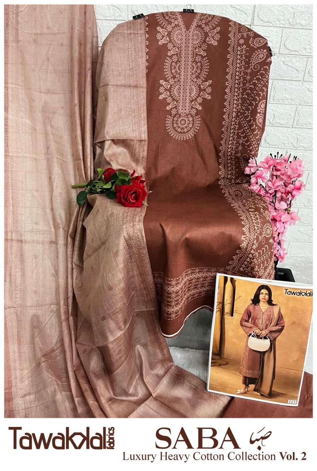 TAWAKKAL FABRICS SABA LUXURY HEAVY COTTON COLLECTION VOL 2