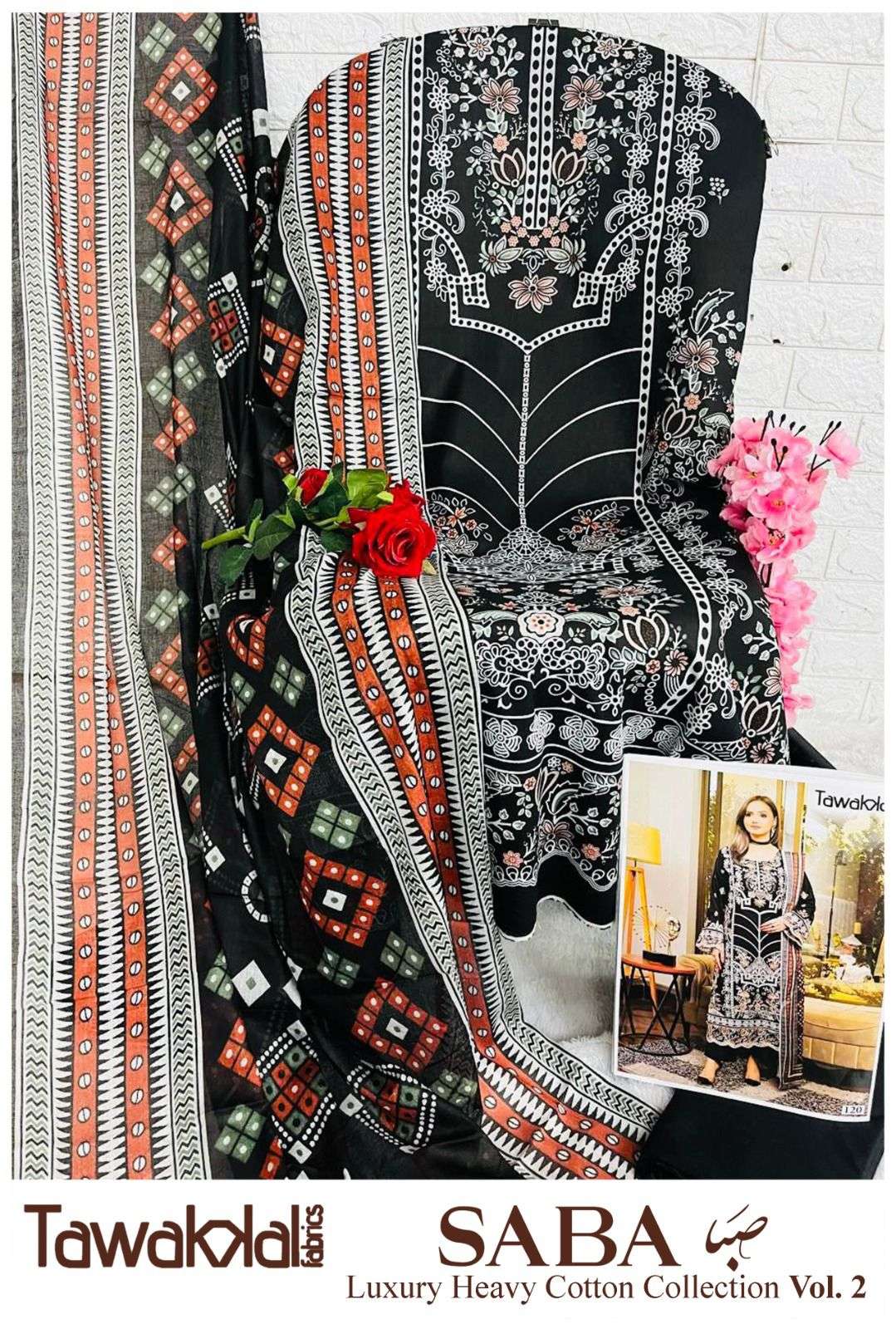 TAWAKKAL FABRICS SABA LUXURY HEAVY COTTON COLLECTION VOL 2