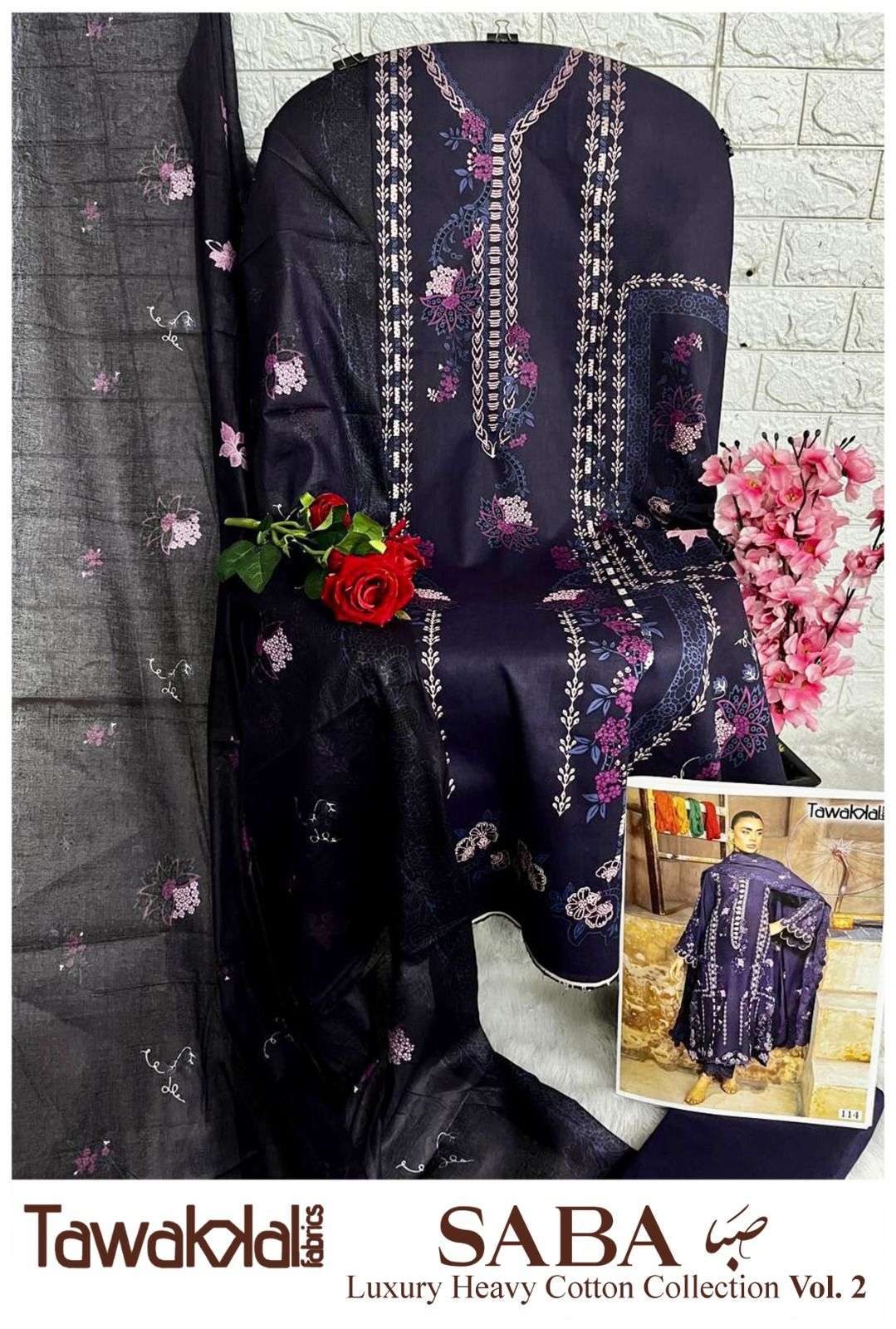 TAWAKKAL FABRICS SABA LUXURY HEAVY COTTON COLLECTION VOL 2