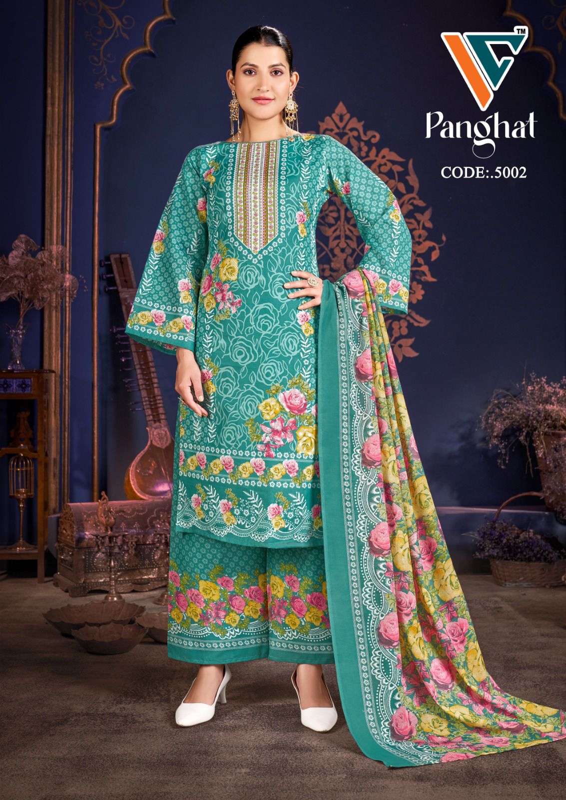 VANDANA‎‎‎‎‎ CREATION PANGHAT VOL 5 COTTON DIGITAL PRINT SALWAR SUIT
