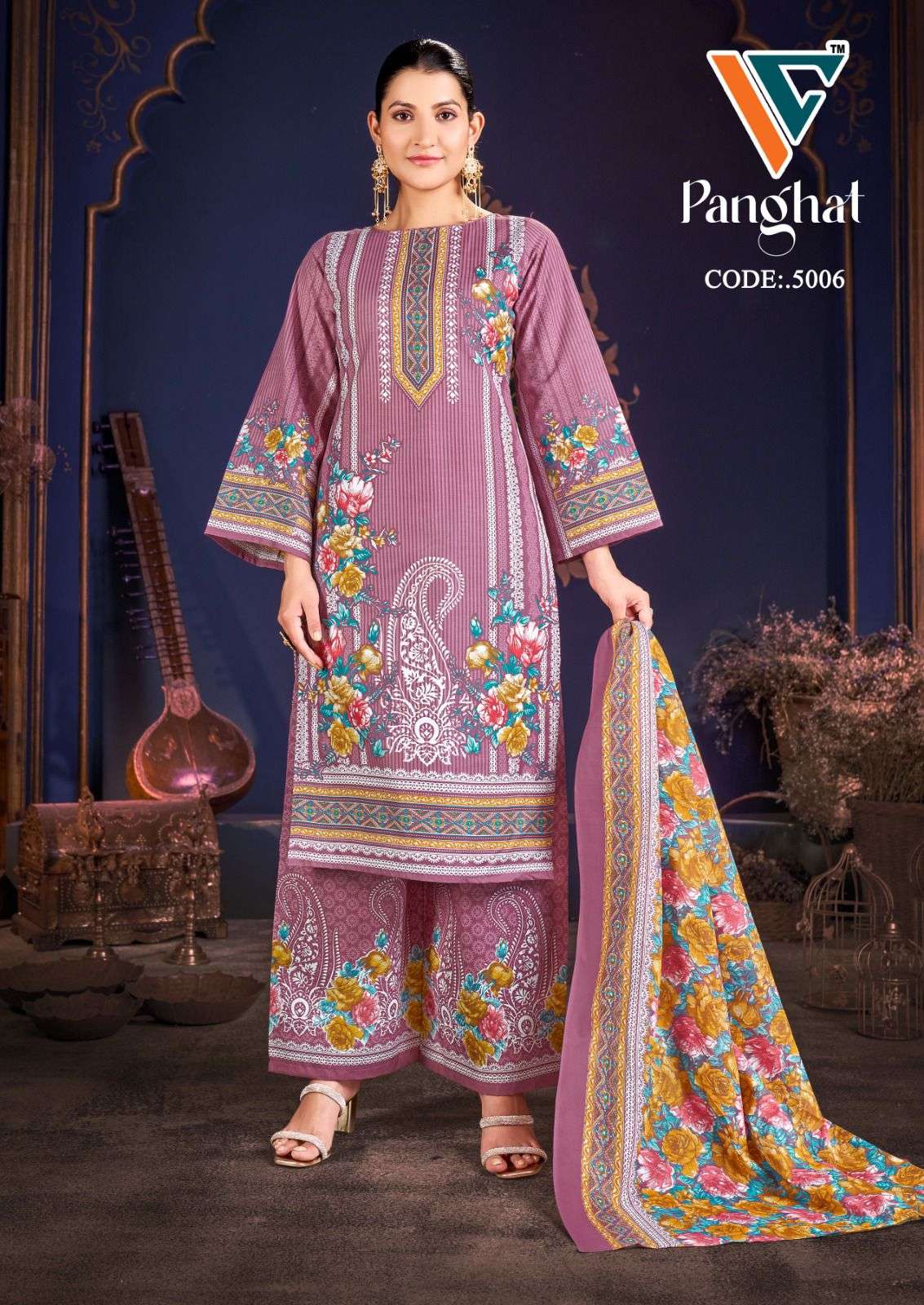 VANDANA‎‎‎‎‎ CREATION PANGHAT VOL 5 COTTON DIGITAL PRINT SALWAR SUIT
